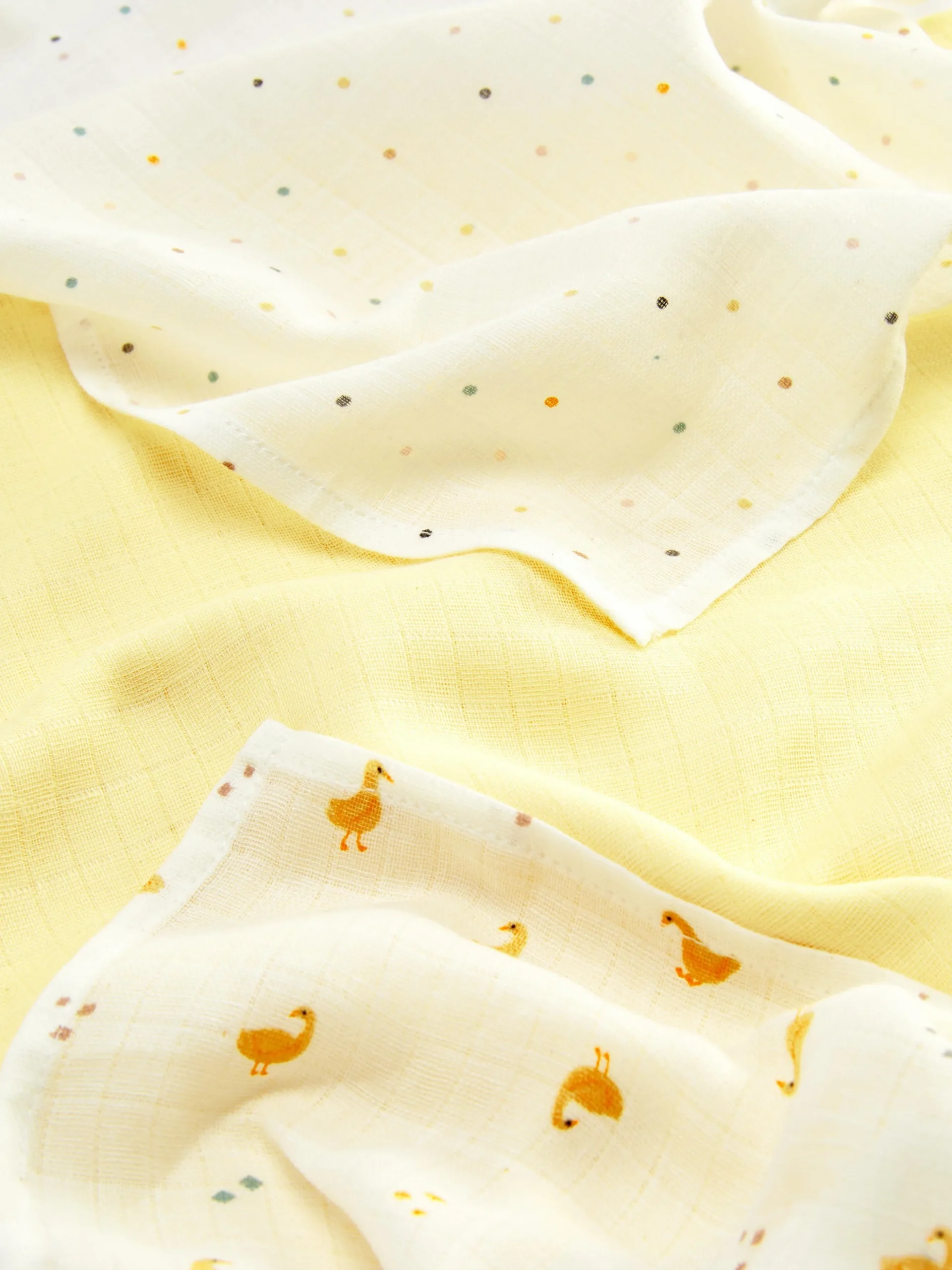 3-Pack Mixed Muslin Squares