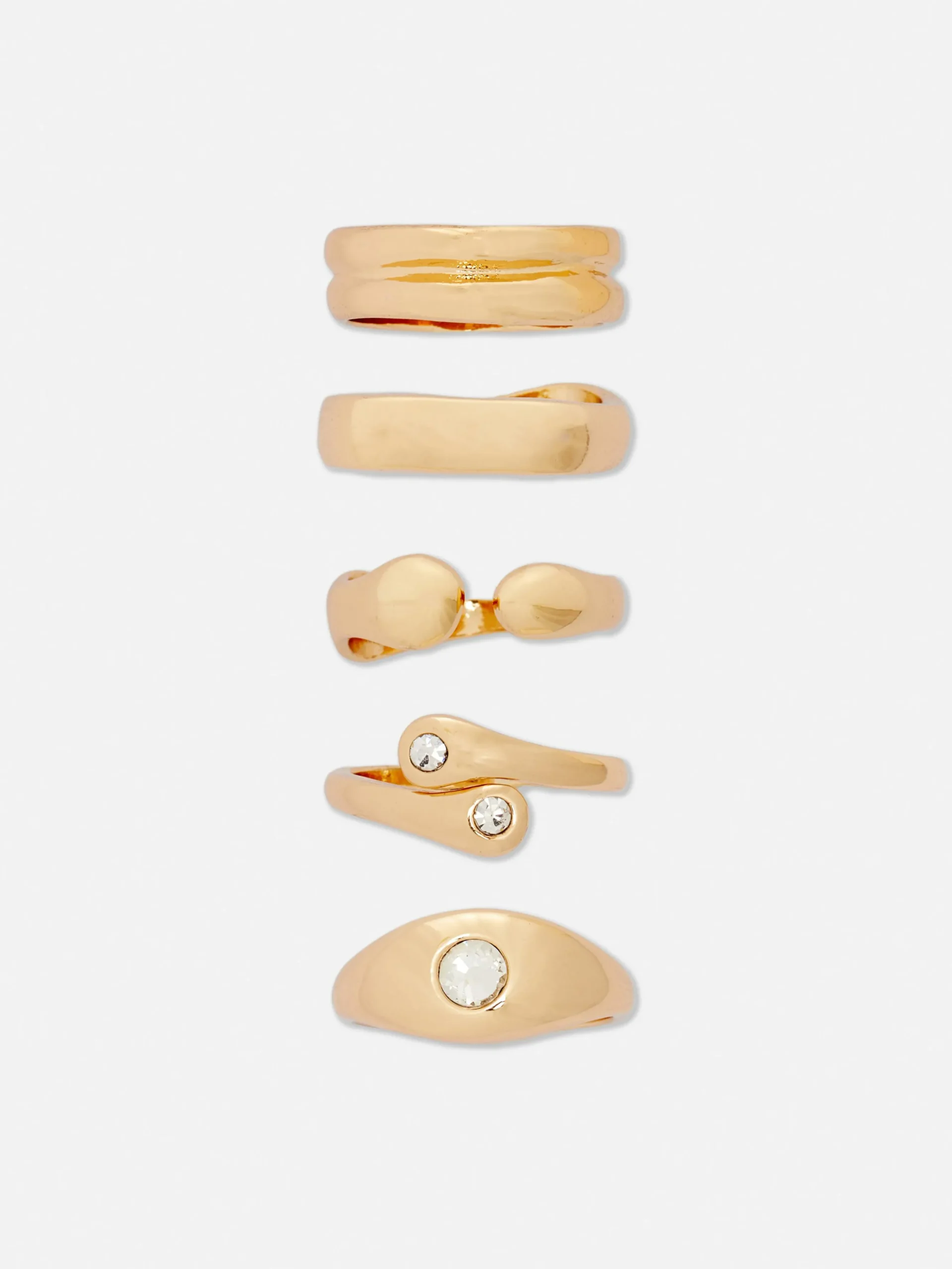 5-Pack Multi Chunky Rings