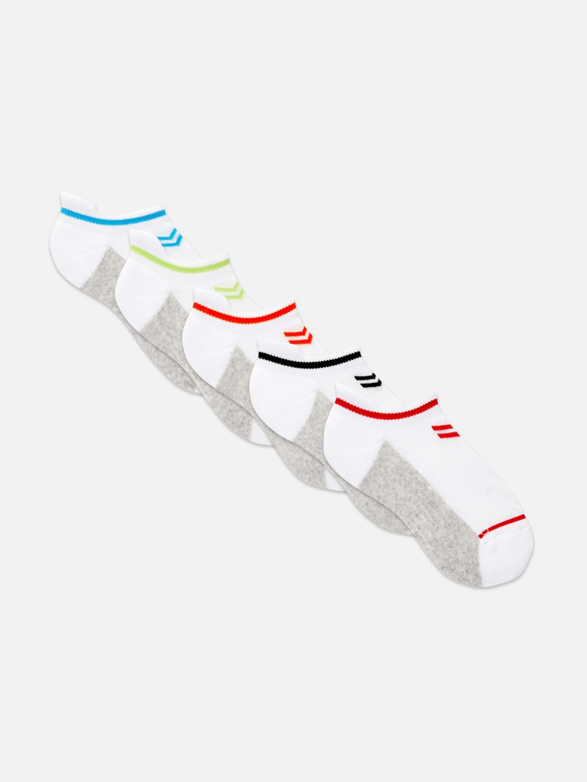 5-Pack Stripe Sneaker Socks