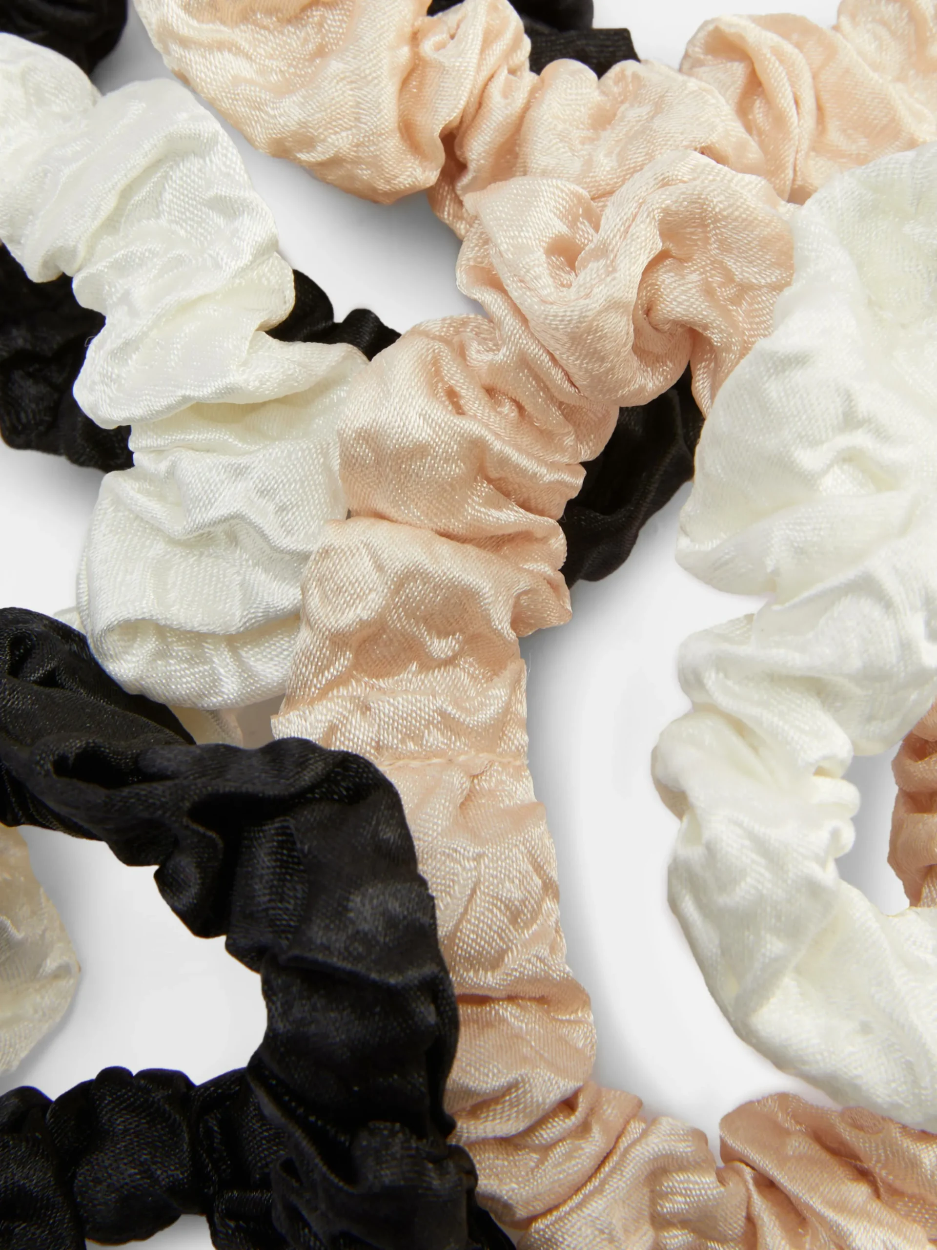 6-Pack Textured Micro Scrunchies