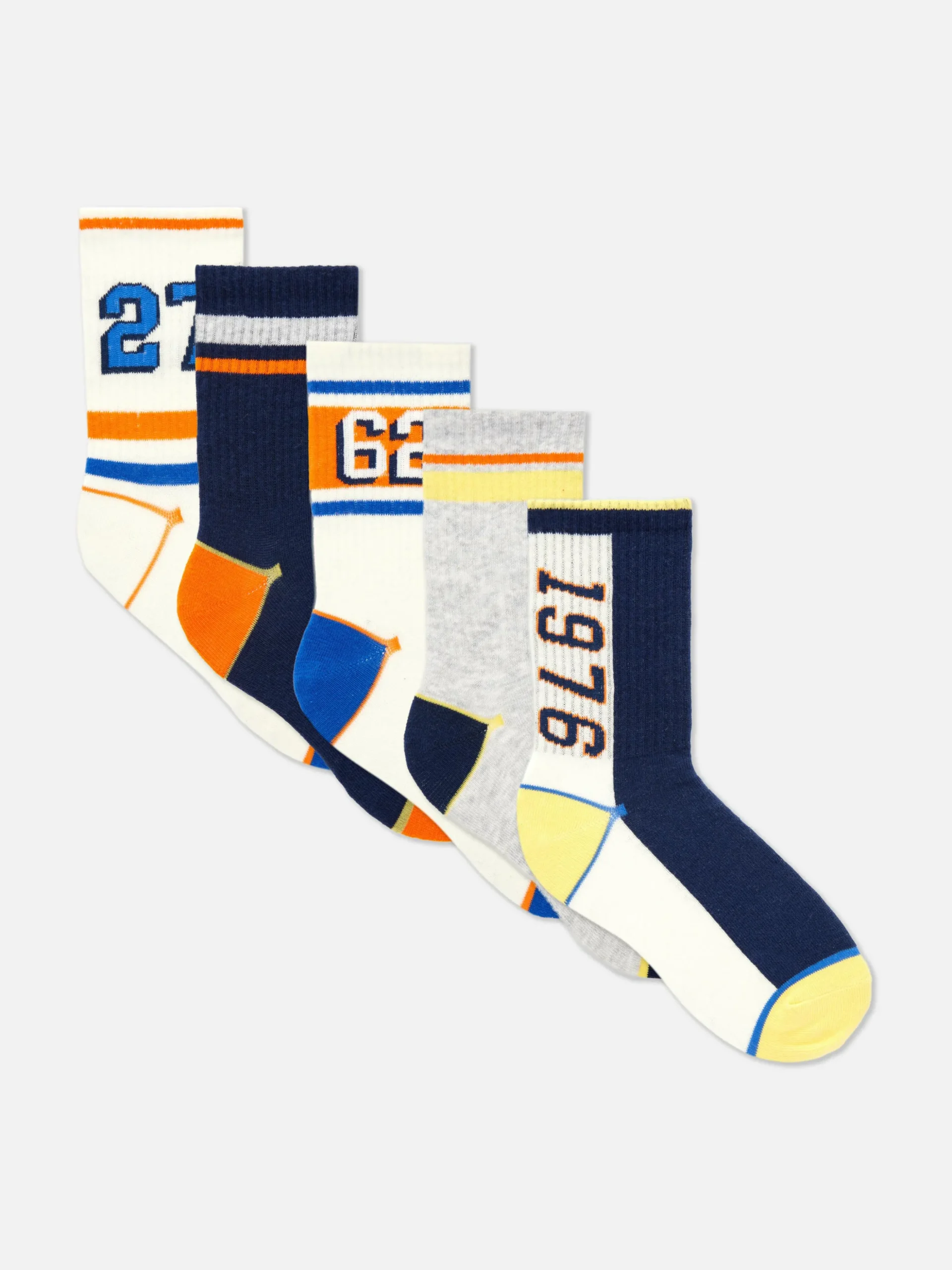 5-Pack Varsity Ankle Socks