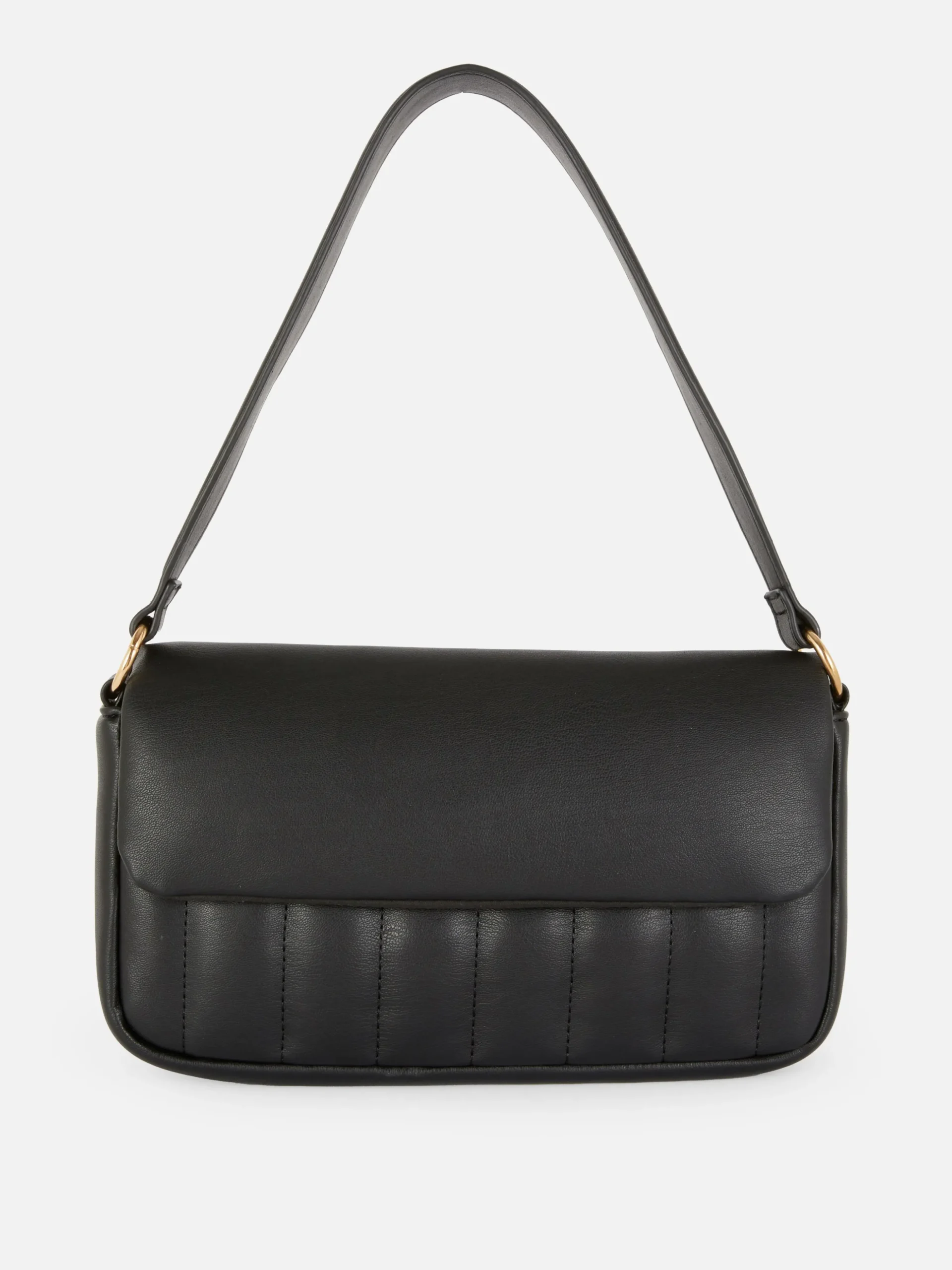Padded Faux Leather Shoulder Bag