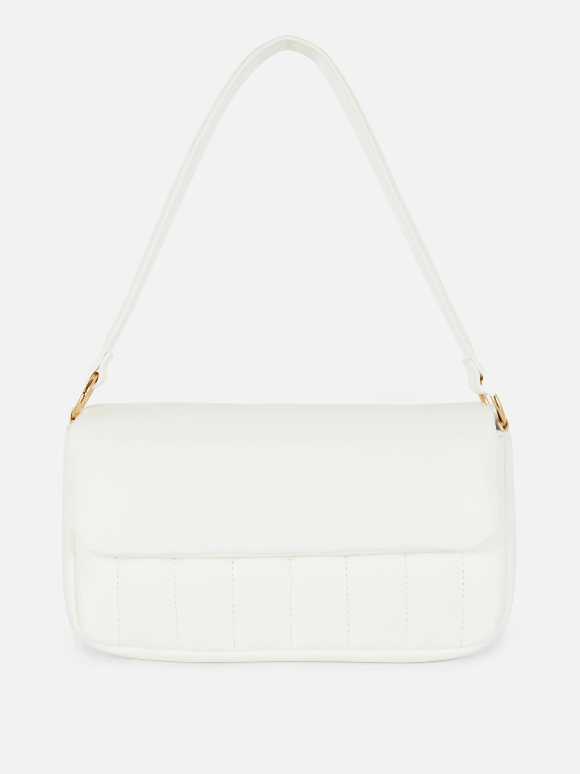 Padded Faux Leather Shoulder Bag