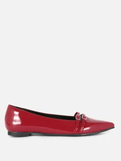 Patent Pointed Toe Ballet Flats