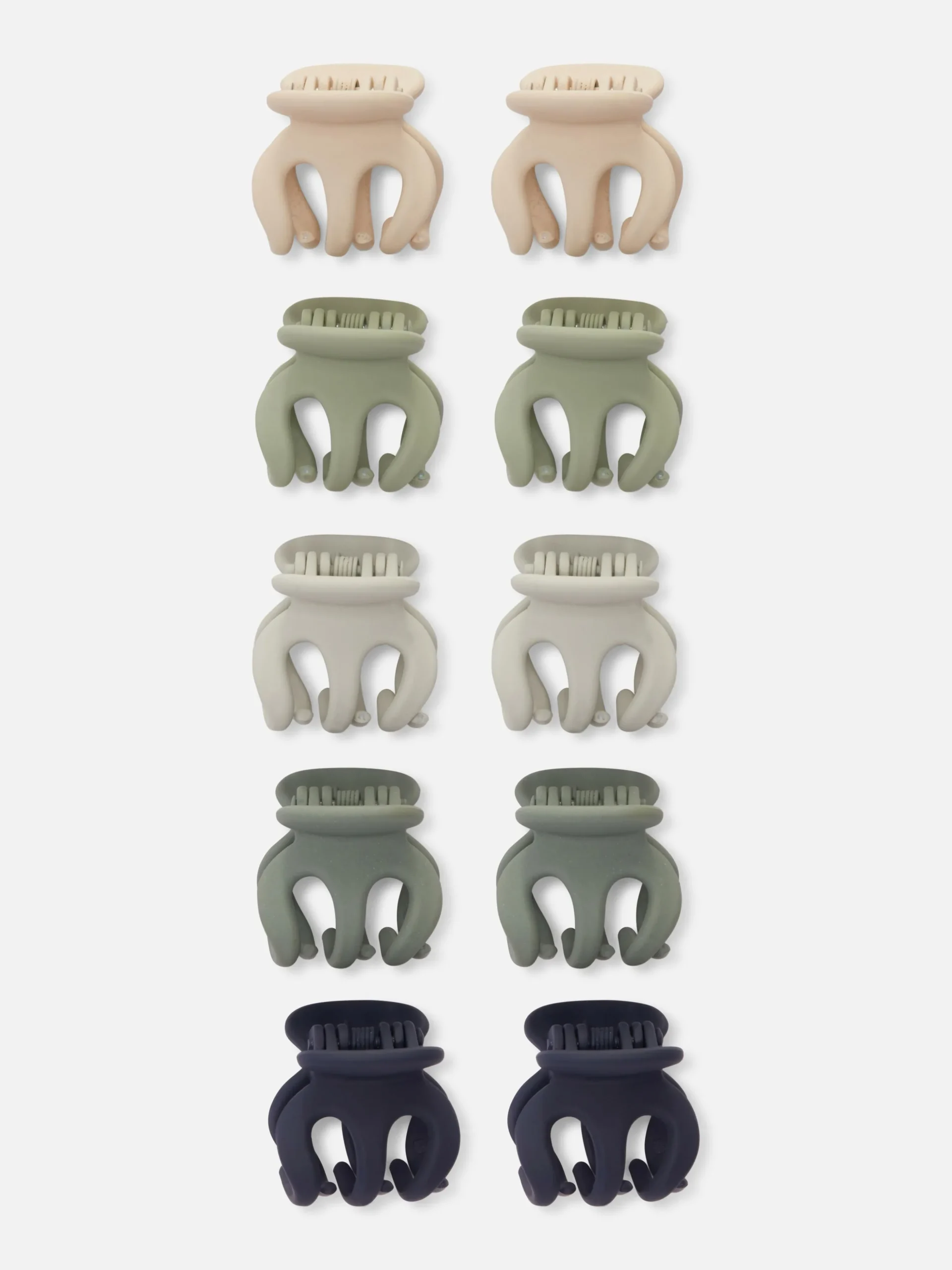 10pk Matte Mini Hair Clips