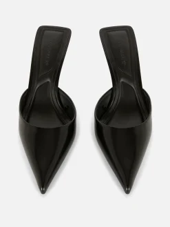 Pointed Mule Kitten Heels