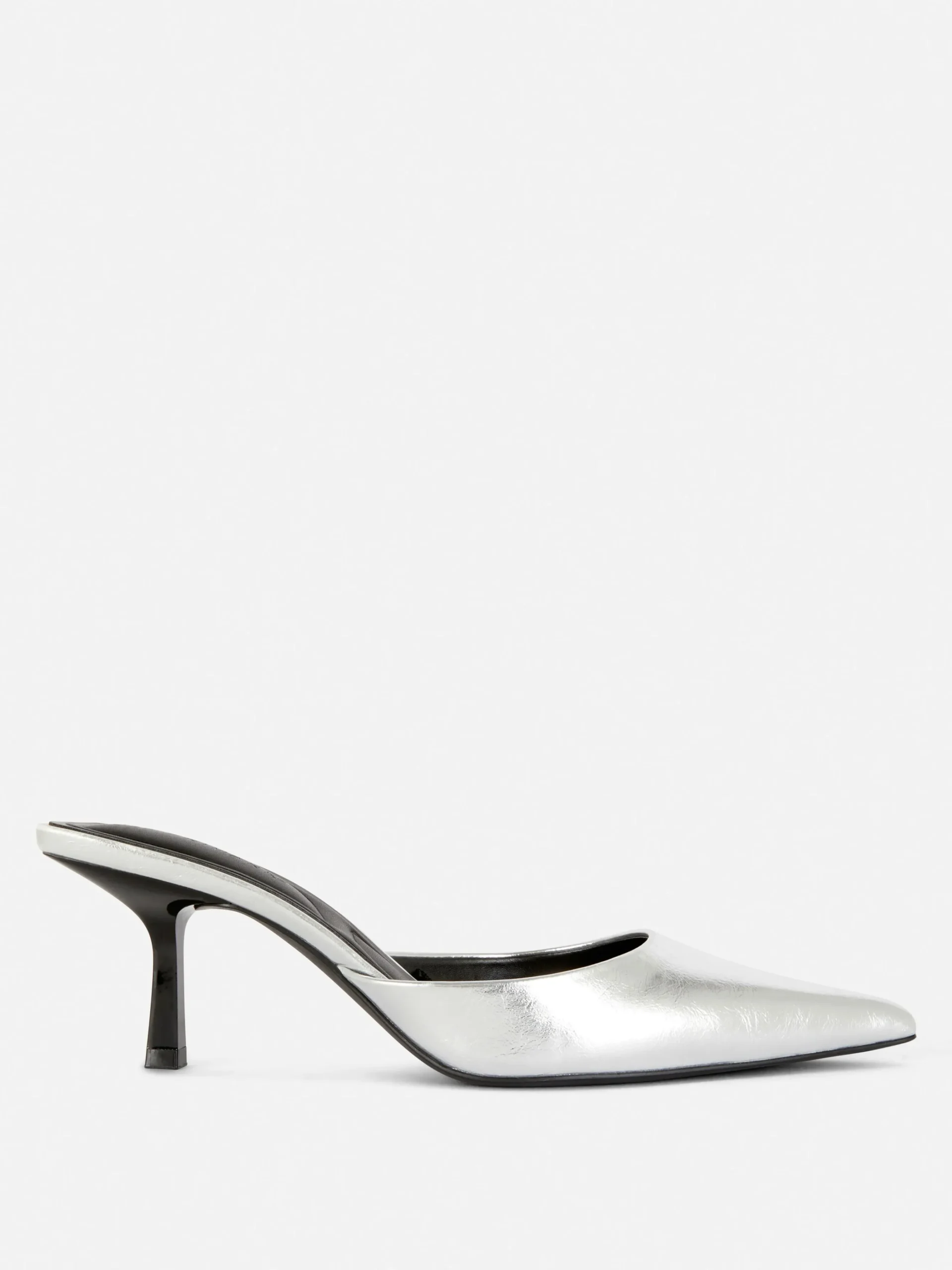 Pointed Toe Heeled Mules