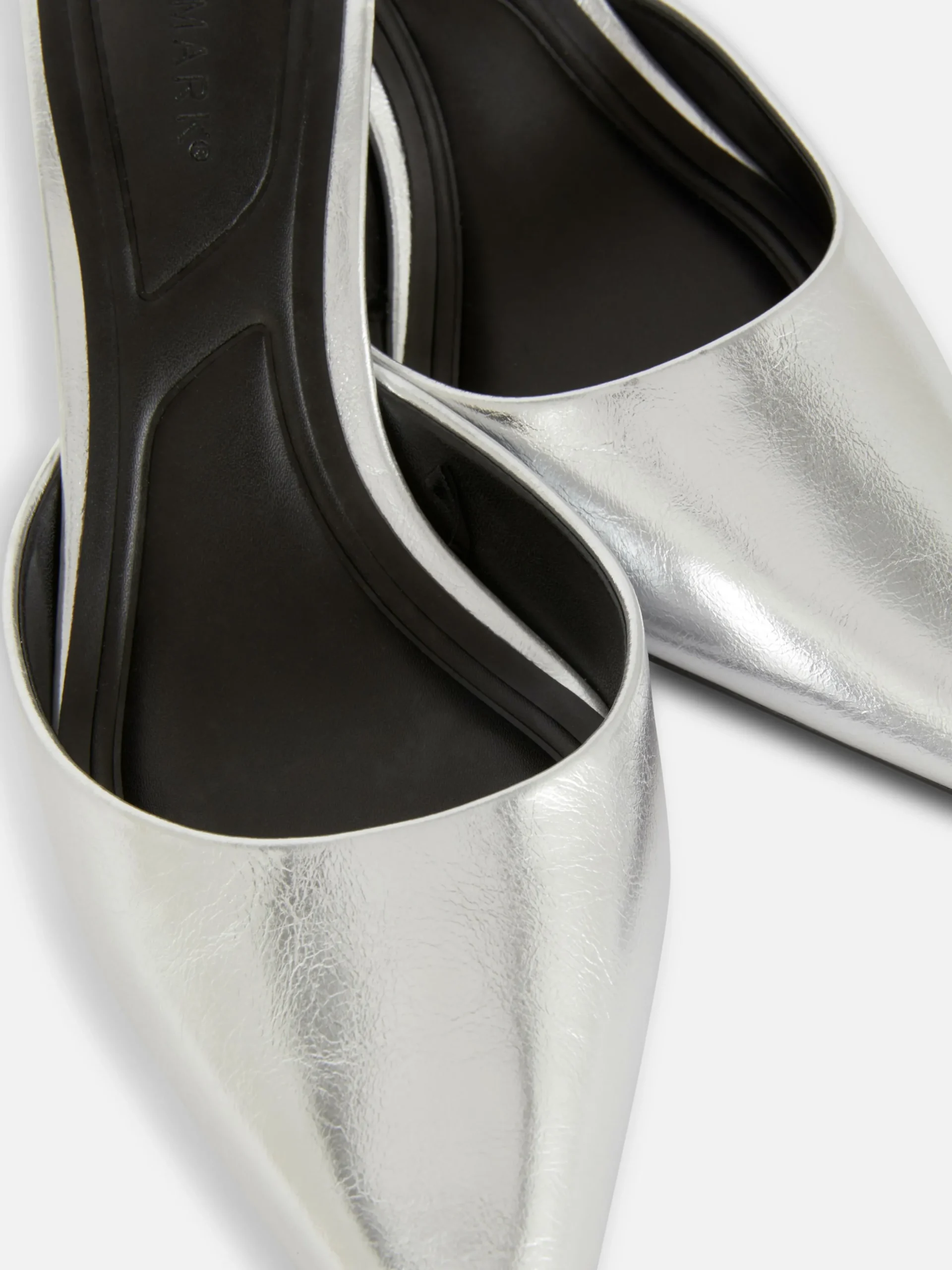 Pointed Toe Heeled Mules