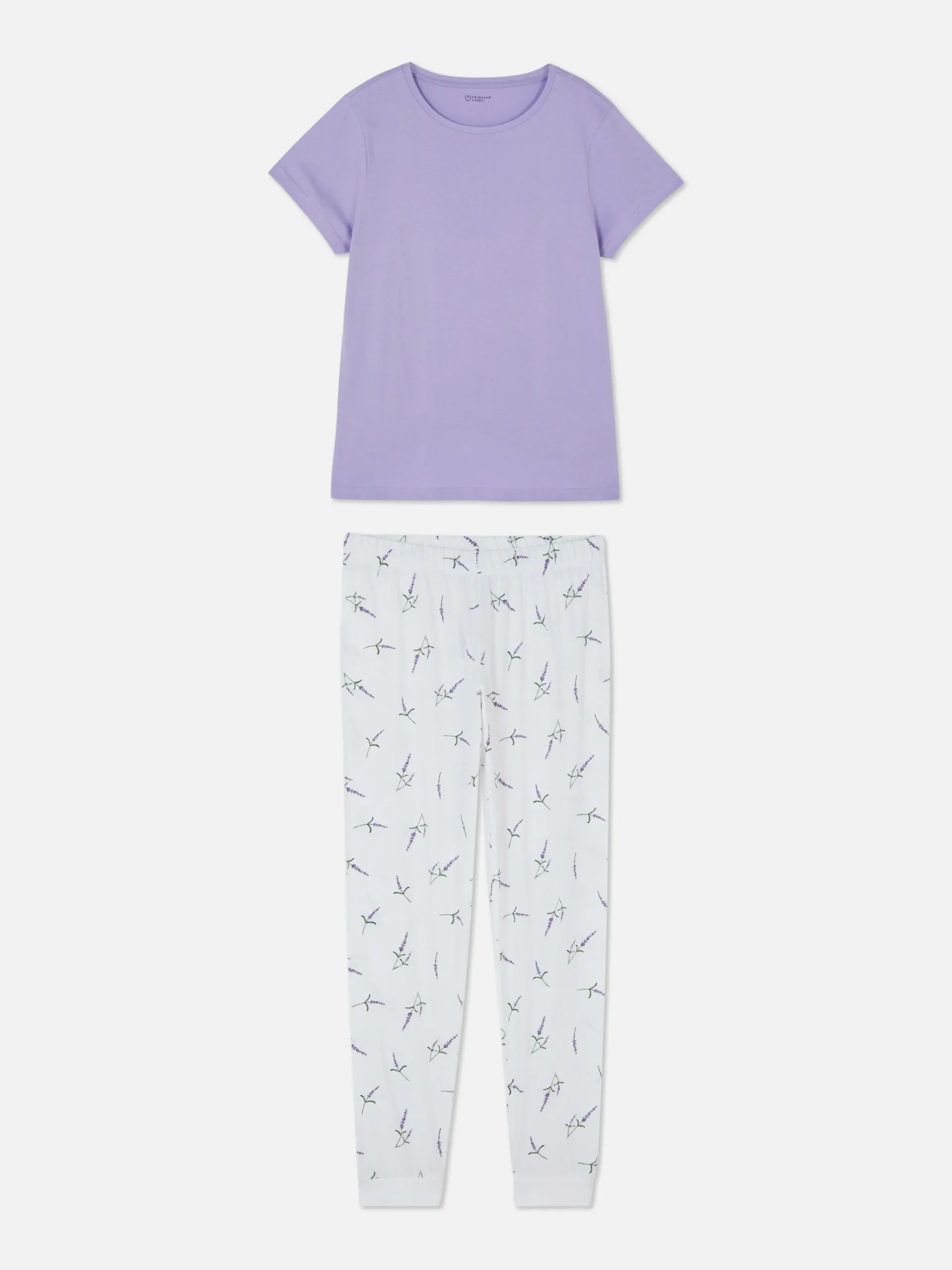 Printed Jersey Short Sleeve Pajamas