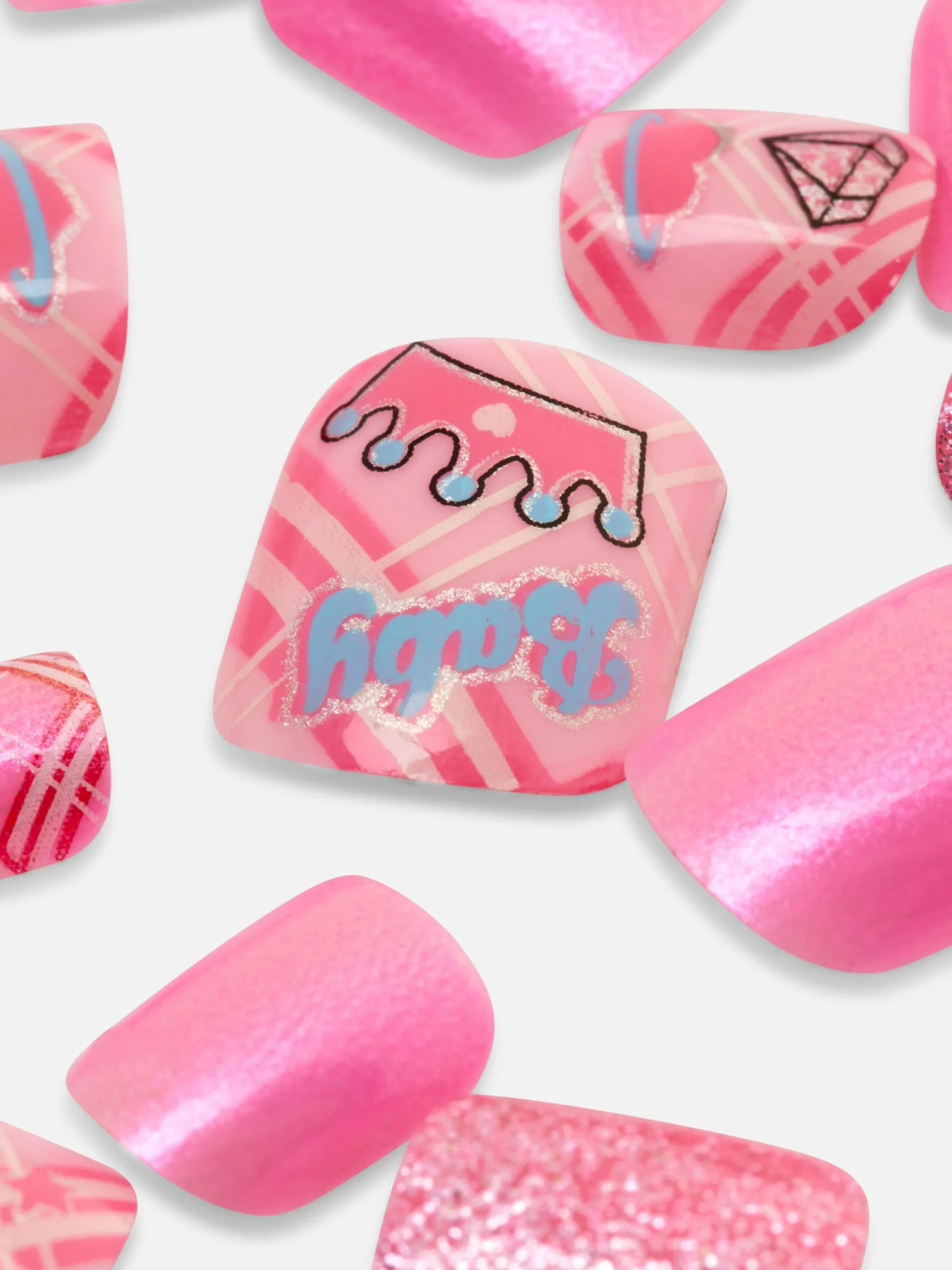PS Mini Patterned Press On Nails