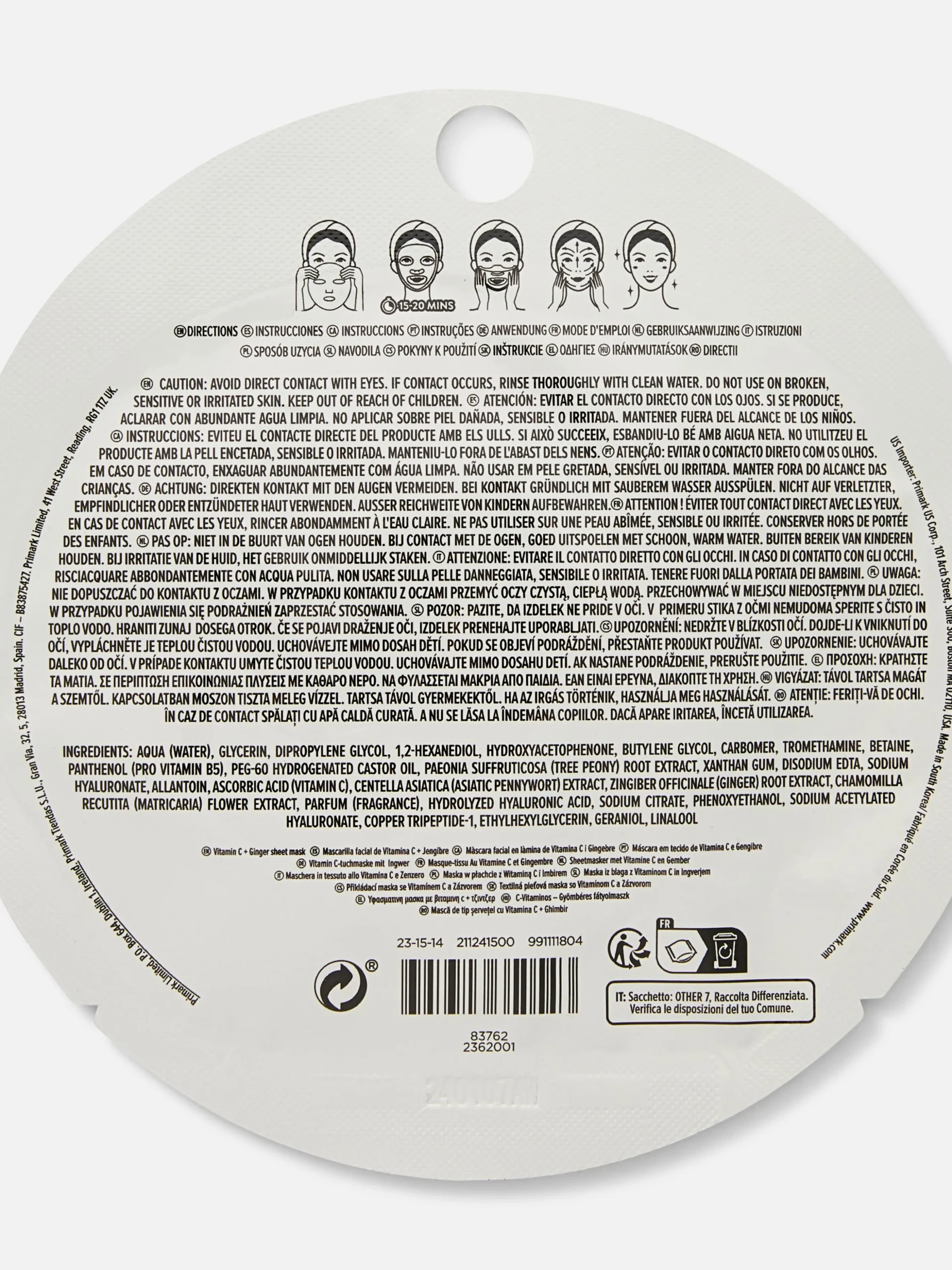 PS Revive And Hydrate Sheet Mask