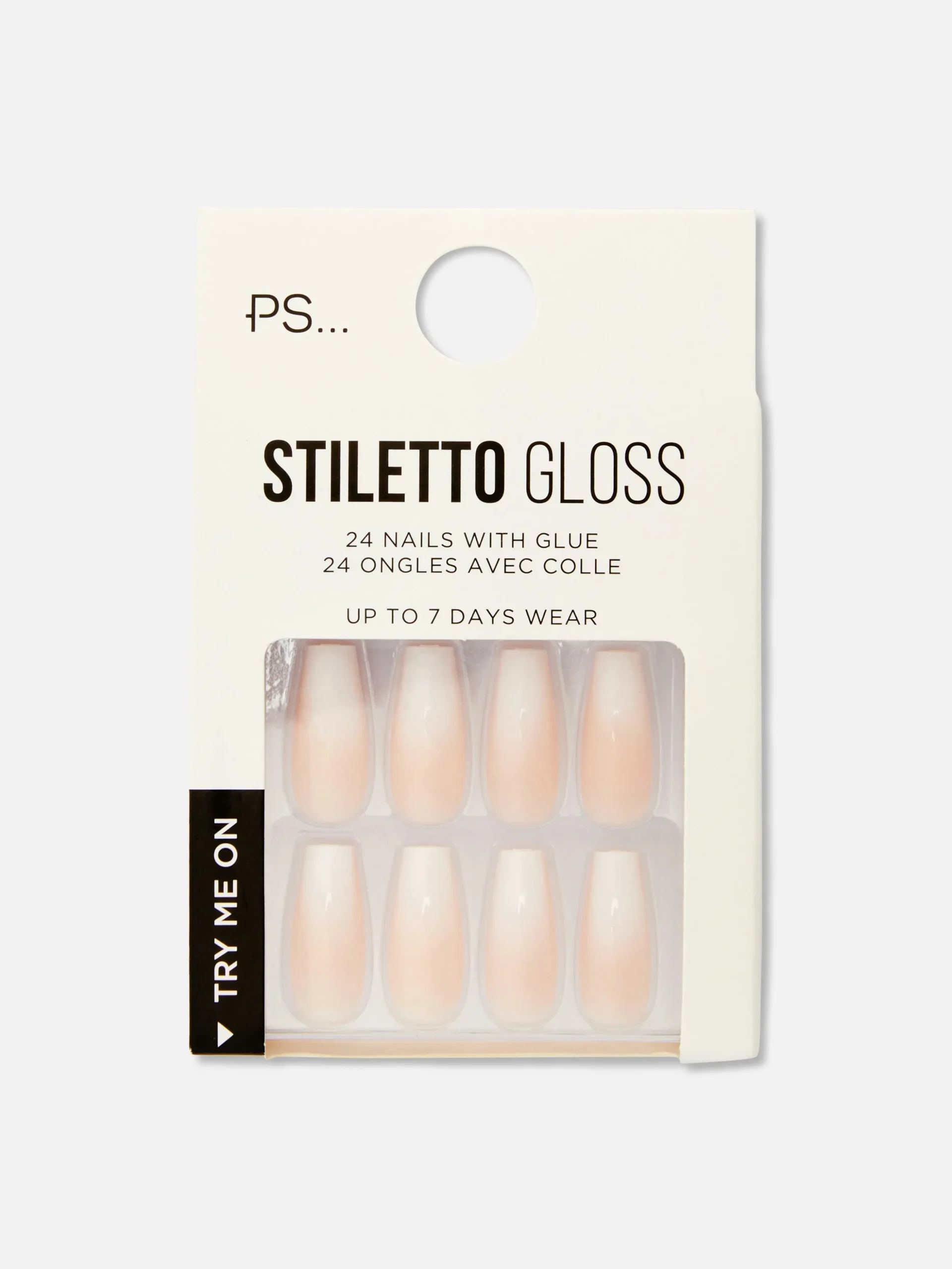 PS Stiletto Gloss Ombré Faux Nails
