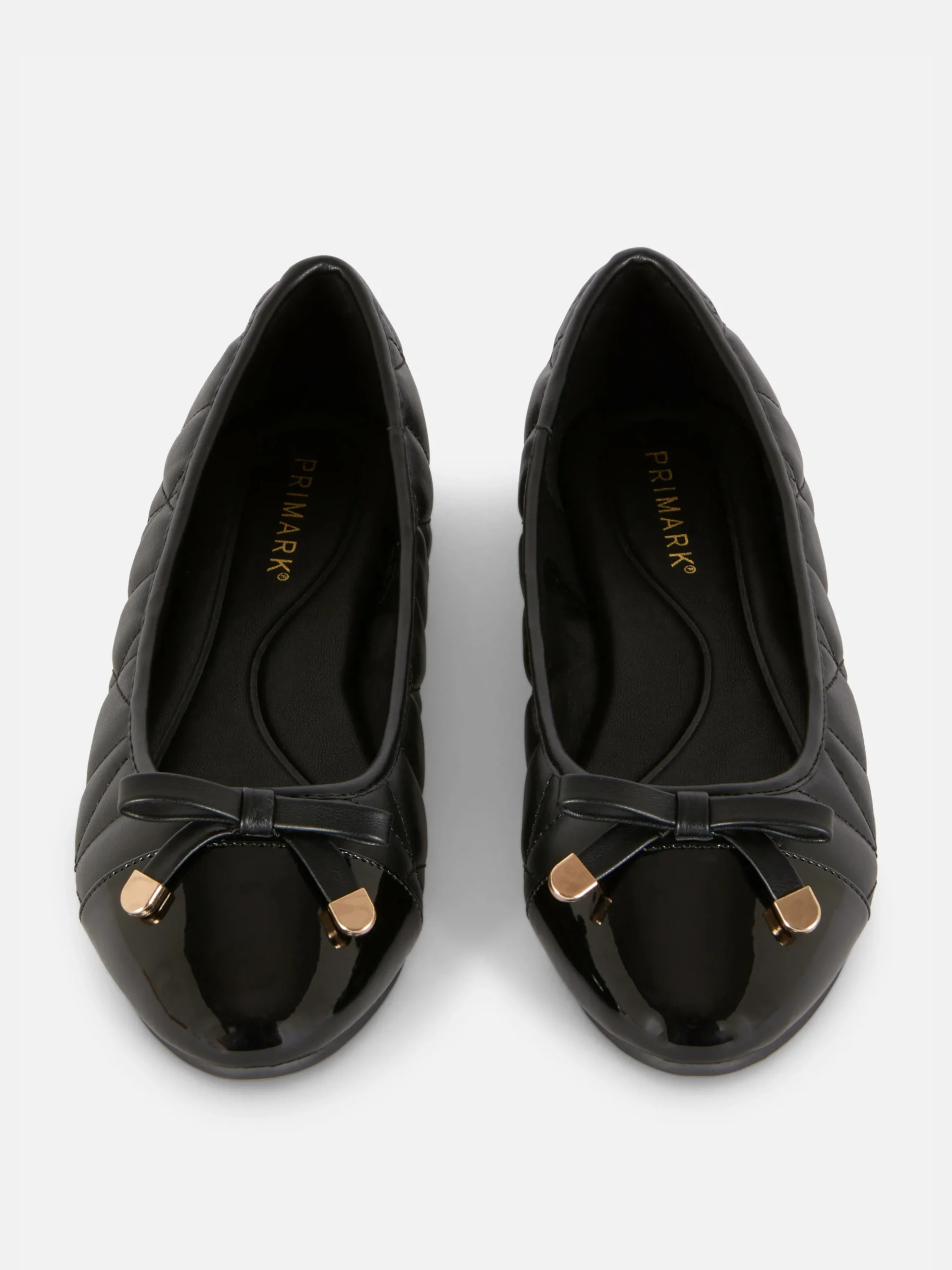 Quilted Toe Cap Ballerinas