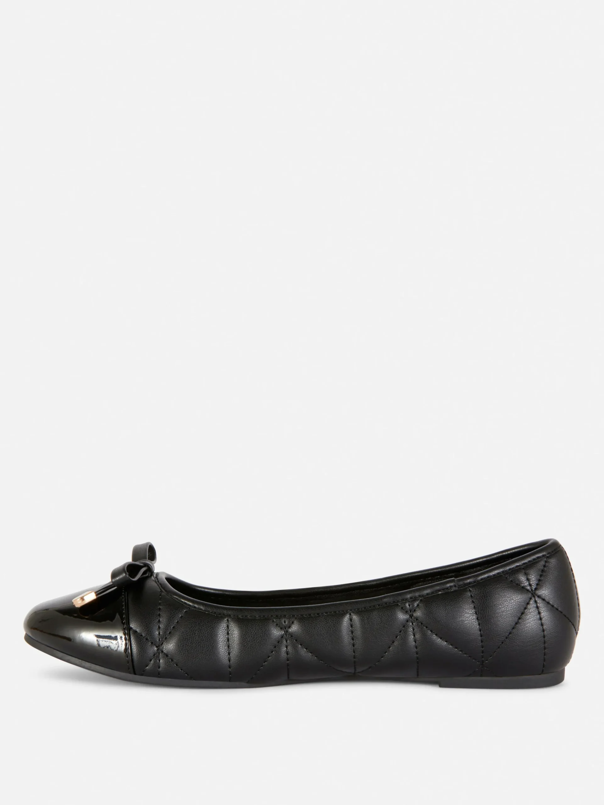 Quilted Toe Cap Ballerinas
