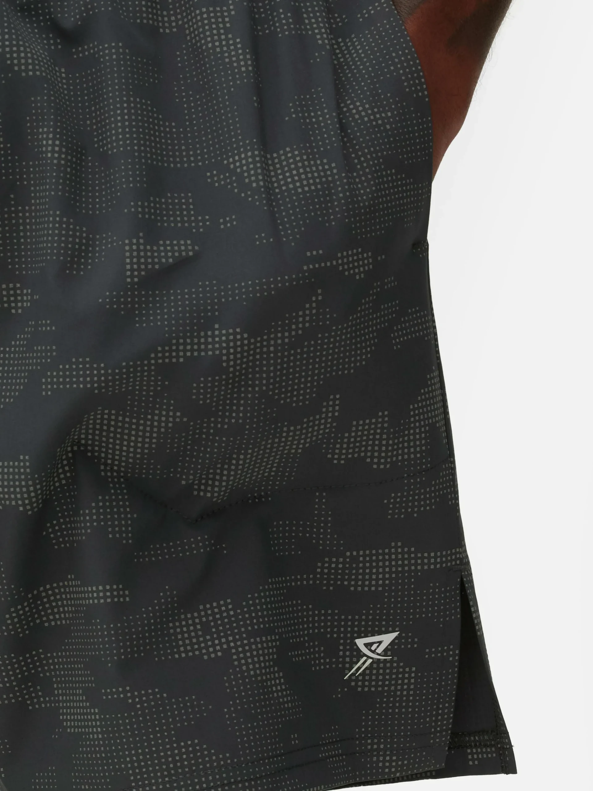 Reflective Print Gym Shorts