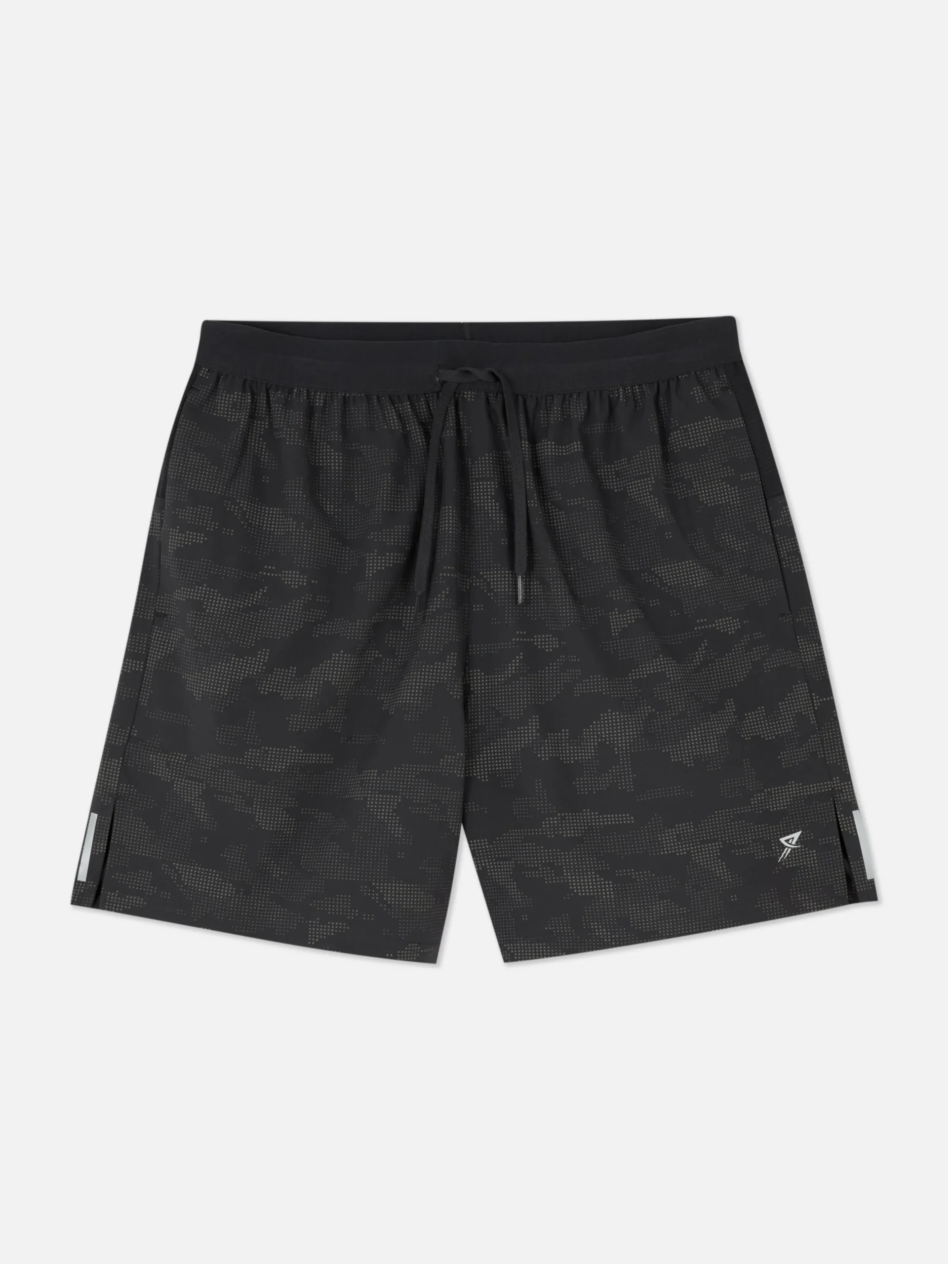 Reflective Print Gym Shorts