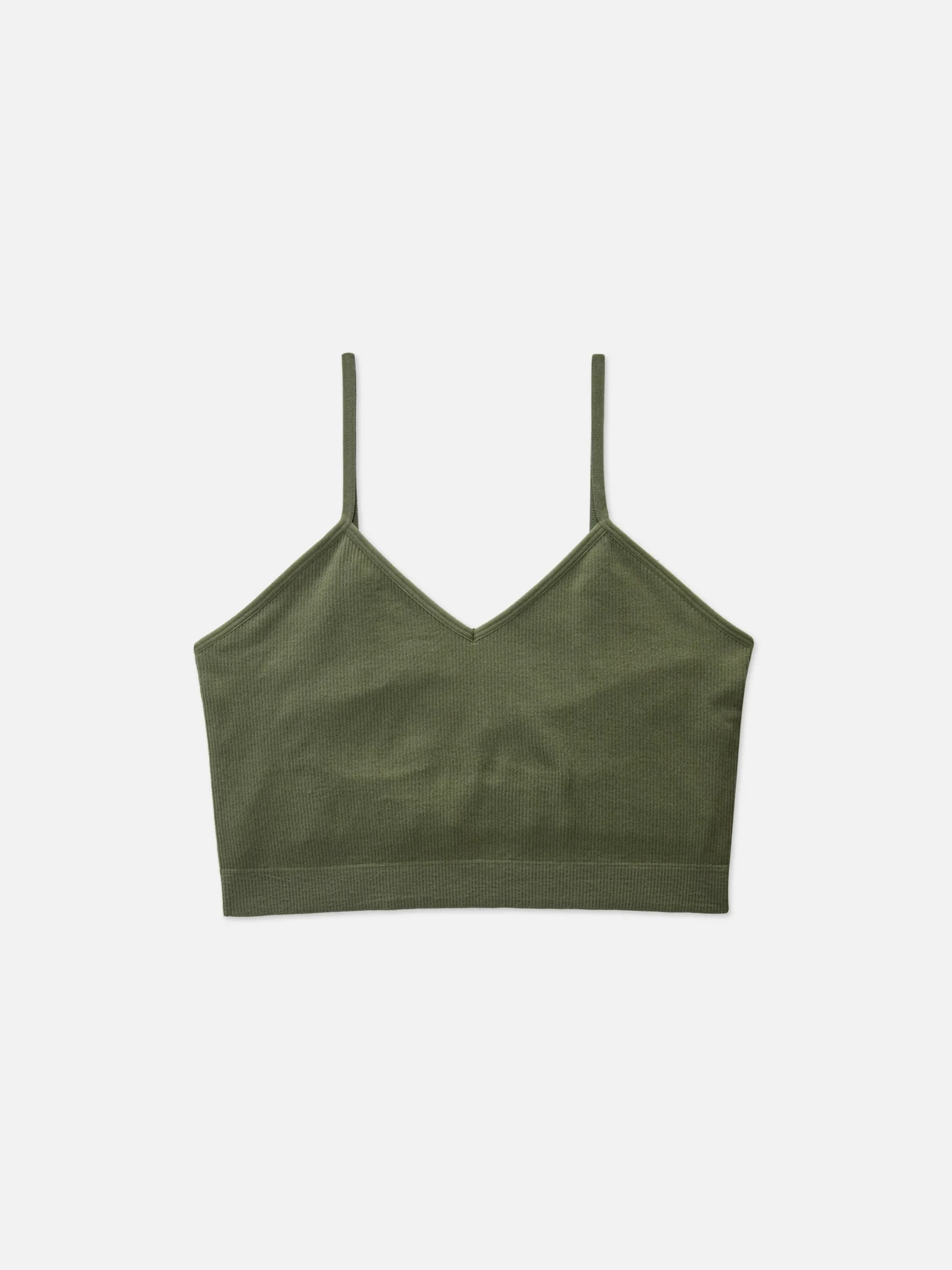 Ribbed Cropped Cami Pajama Top