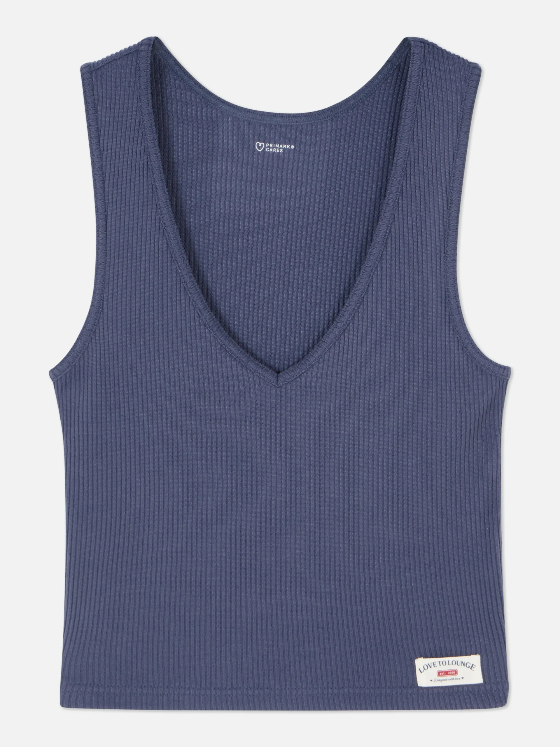 Ribbed Jersey Tank Pajama Top