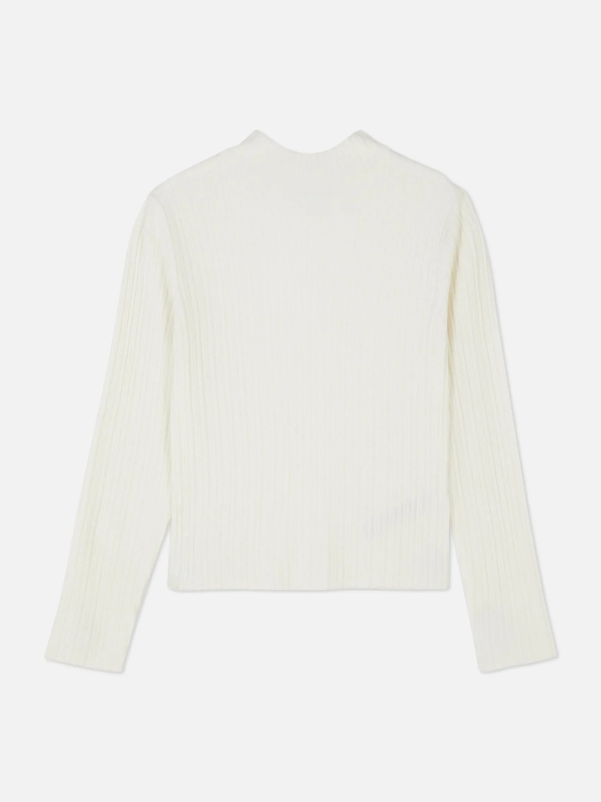 Ribbed Mock Neck Sweater