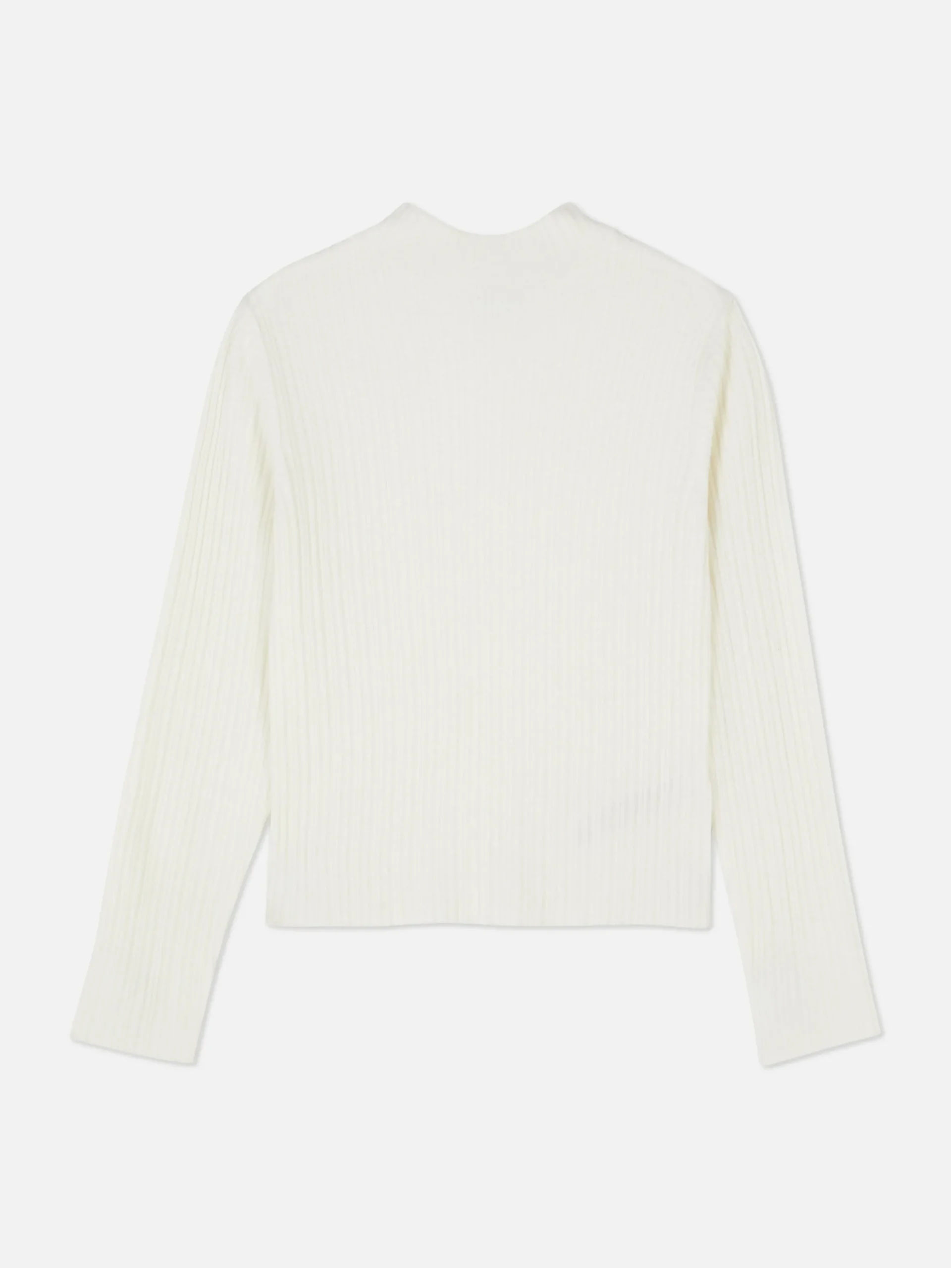 Ribbed Mock Neck Sweater