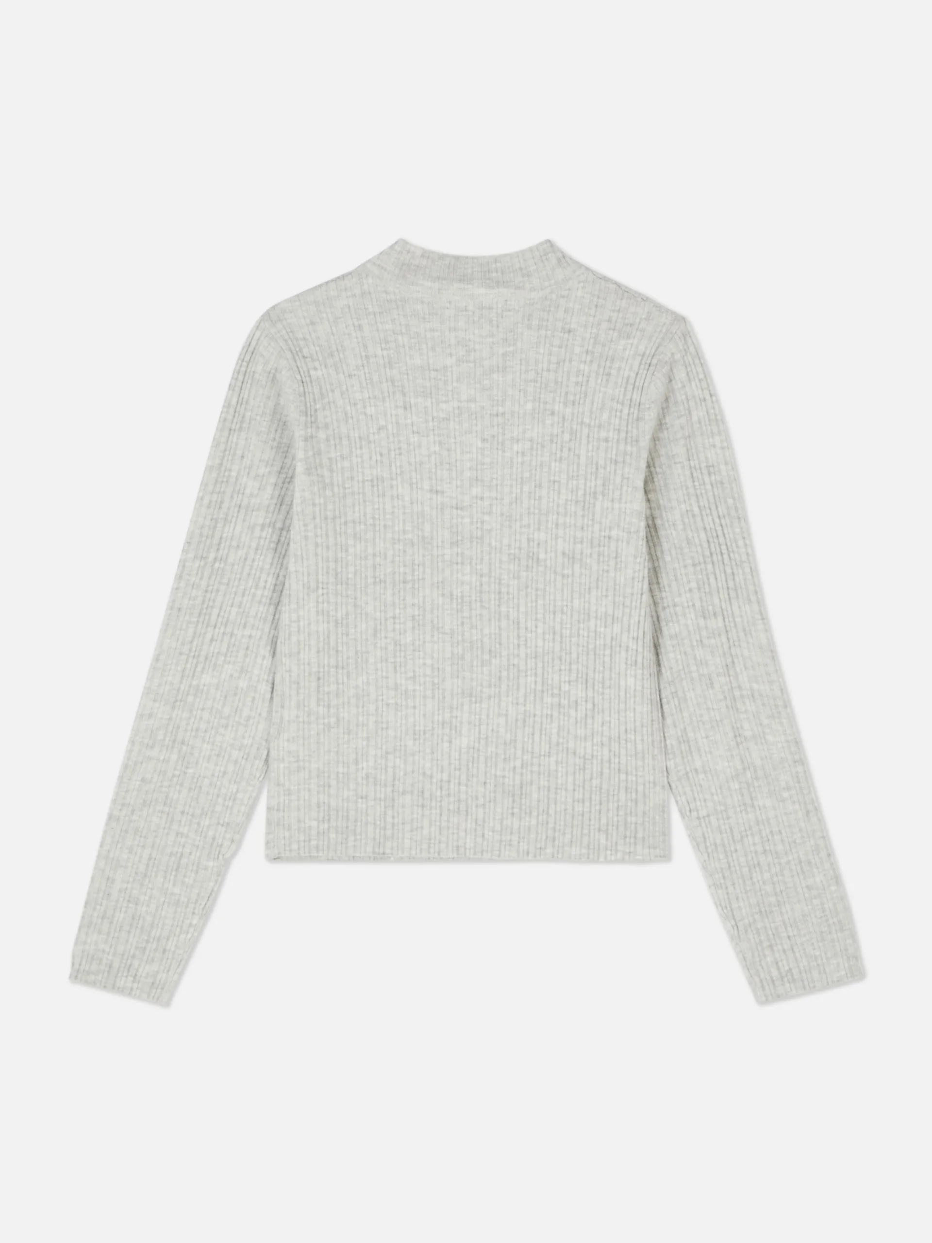 Ribbed Mock Neck Sweater