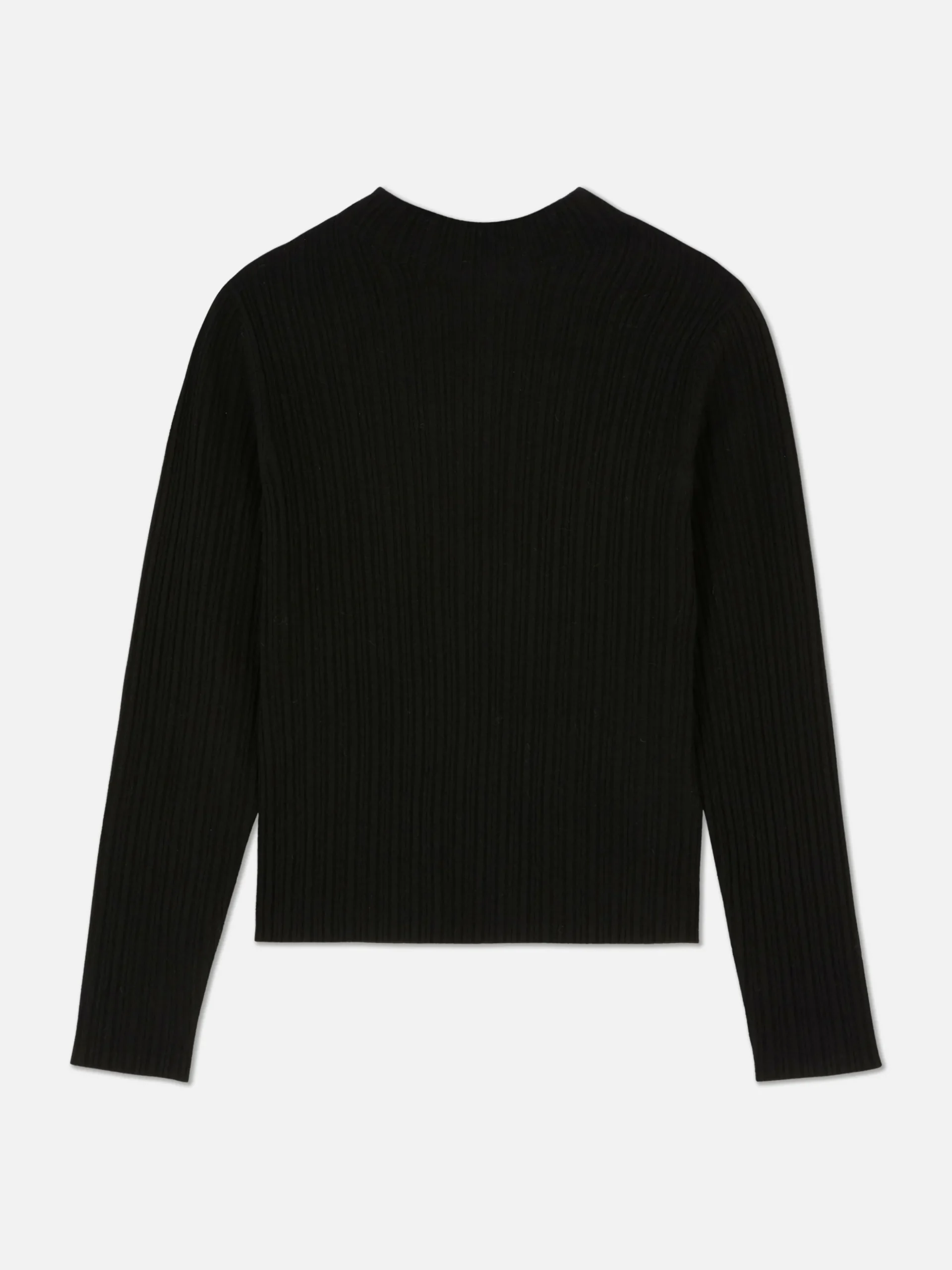 Ribbed Mock Neck Sweater