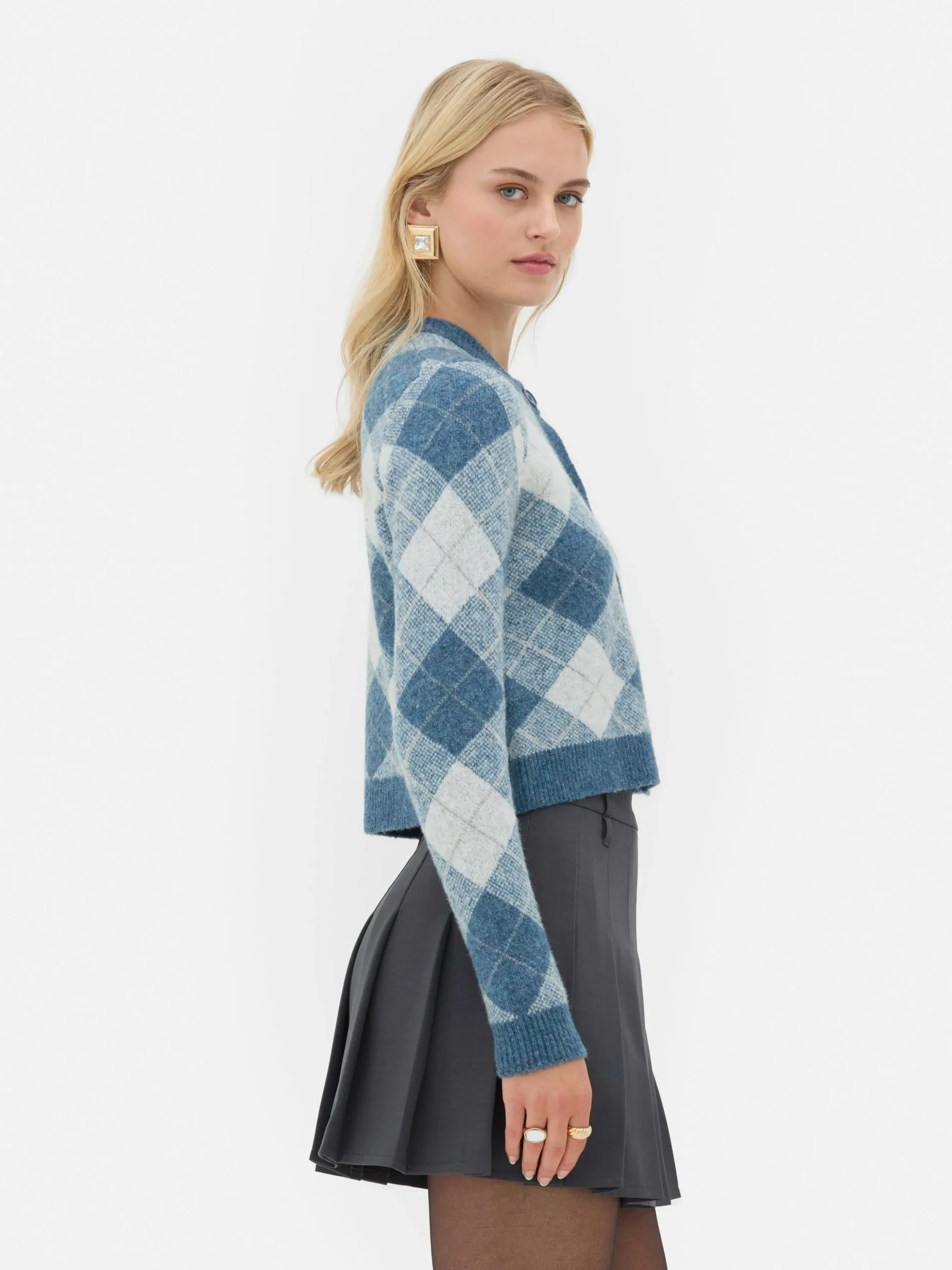 Rita Ora Argyle Sweater