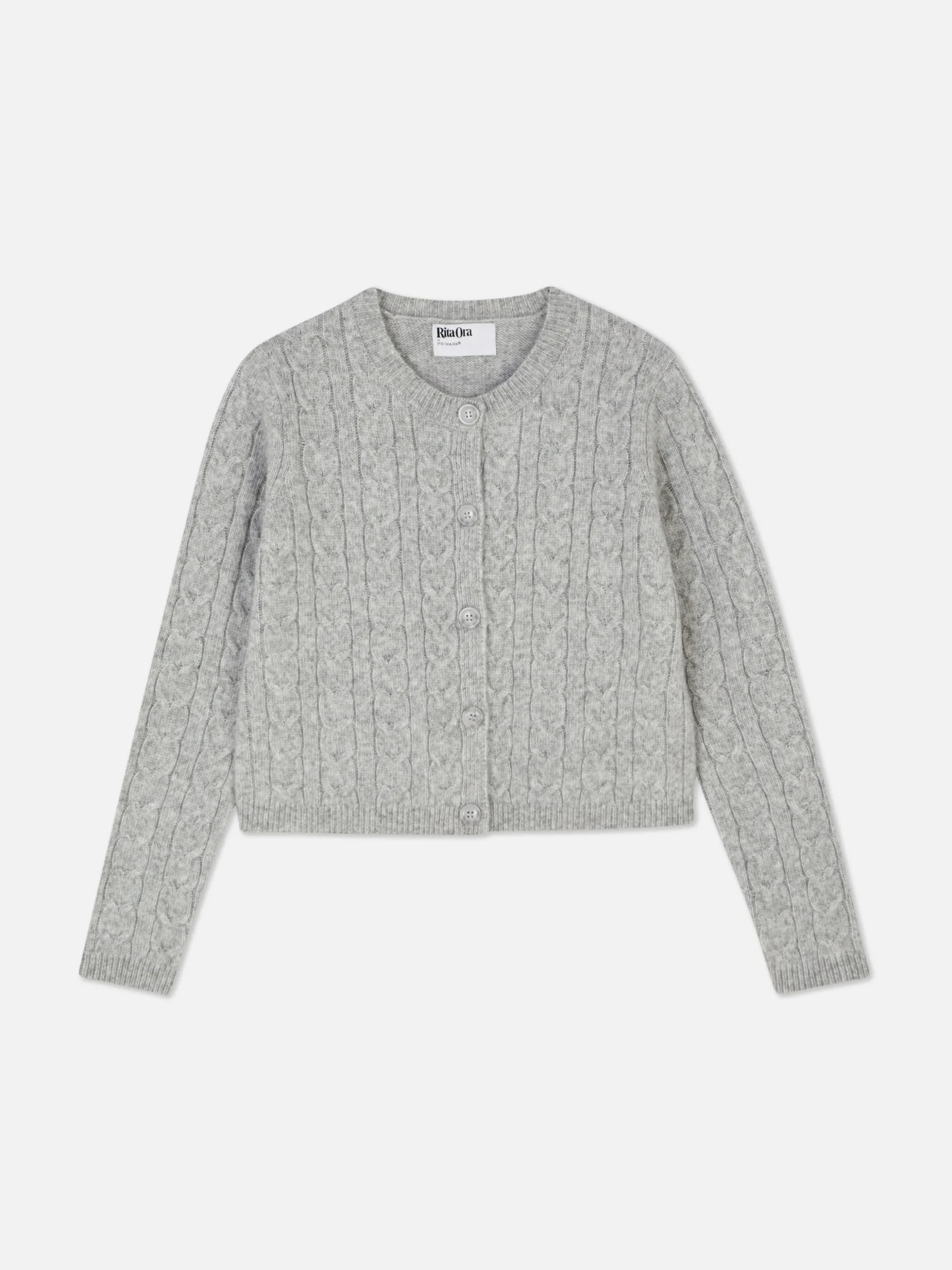Rita Ora Cable Knit Cardigan