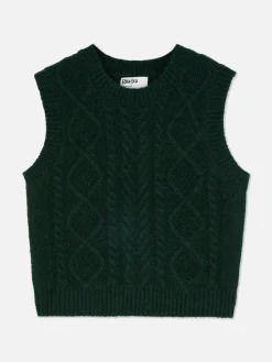 Rita Ora Cable Knit Vest