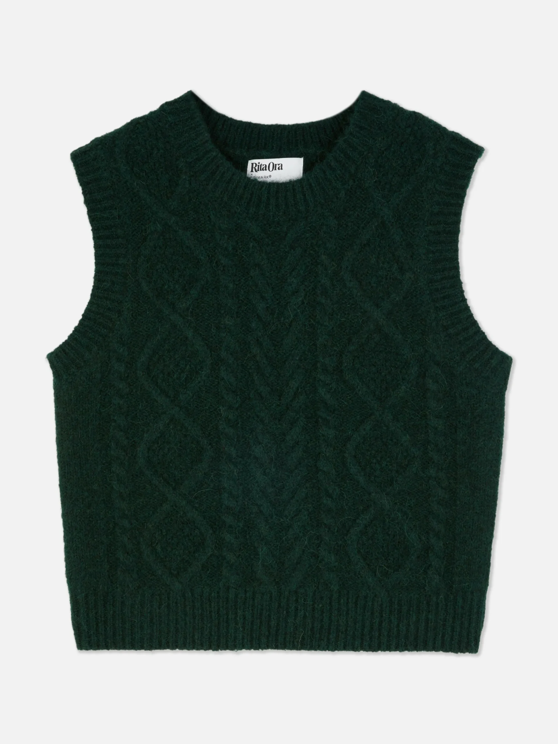 Rita Ora Cable Knit Vest