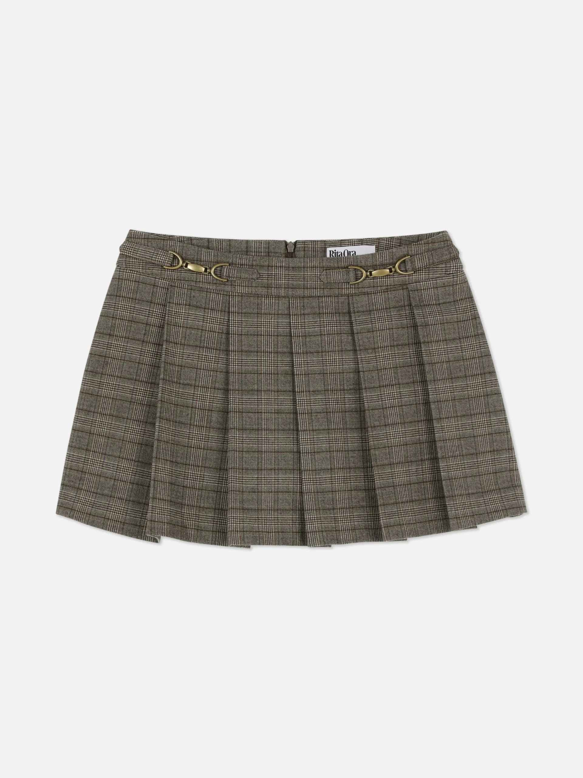 Rita Ora Check Snaffle Detail Mini Skort