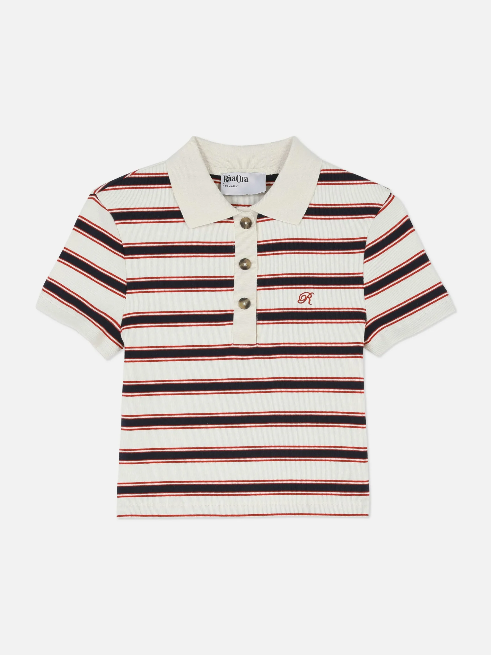 Rita Ora Cropped Polo Shirt