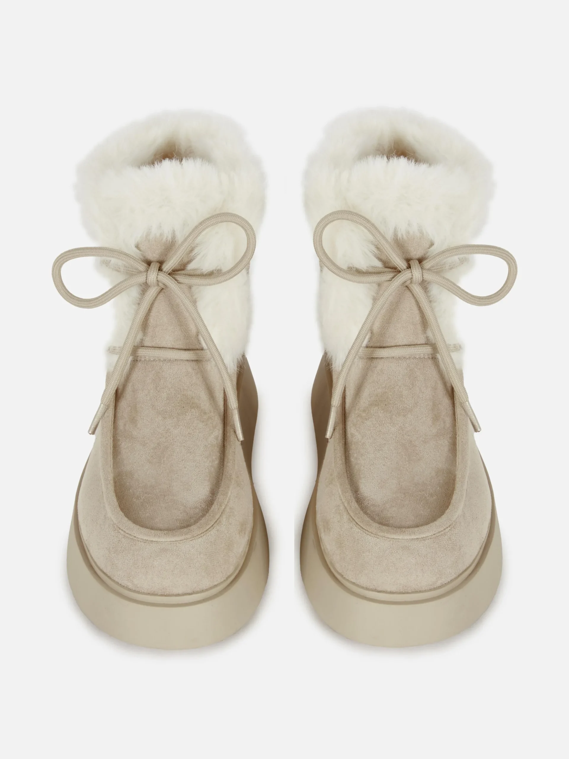 Rita Ora Faux Fur Apron Boots