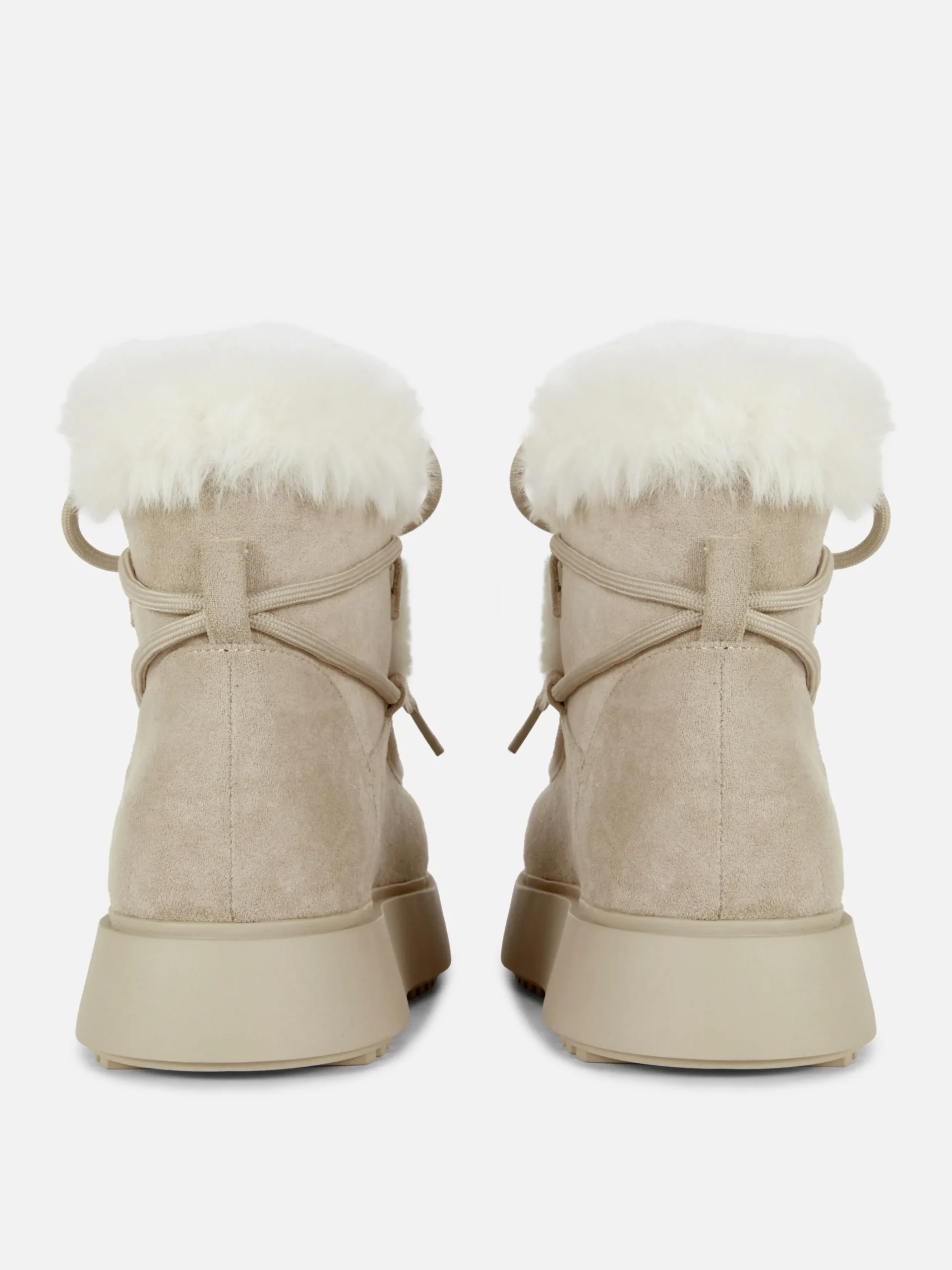 Rita Ora Faux Fur Apron Boots