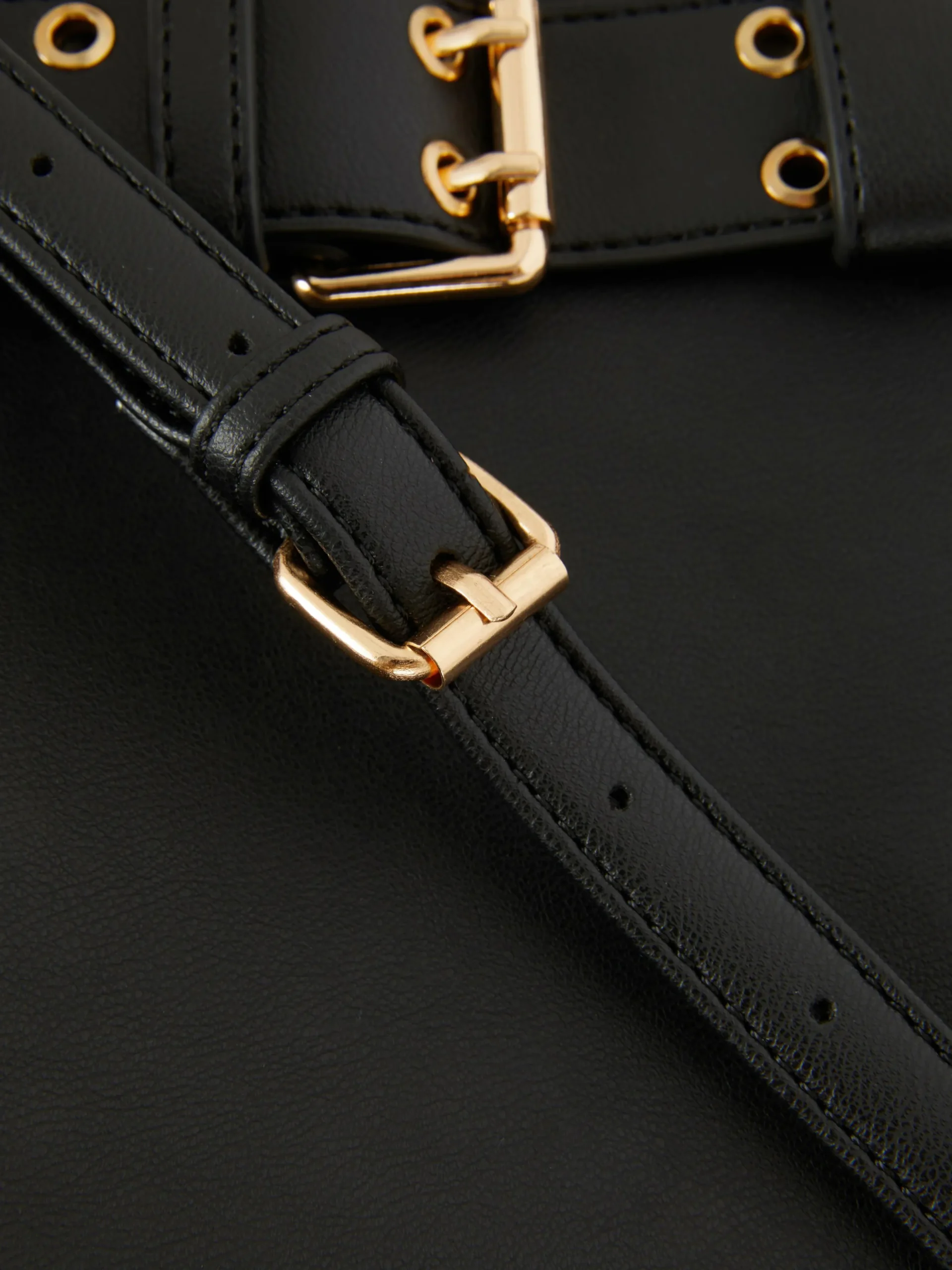 Rita Ora Faux Leather Buckle Tote