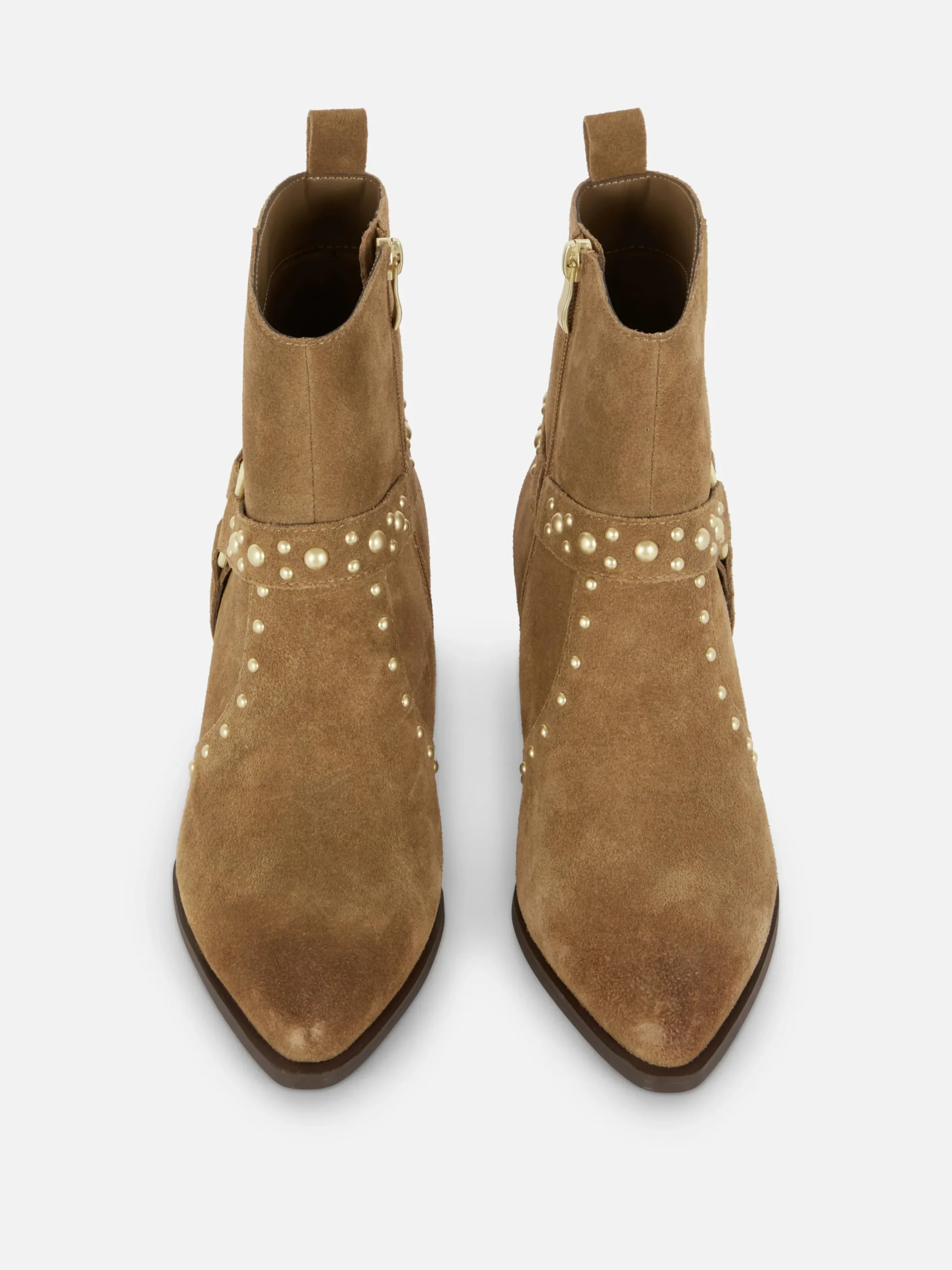 Rita Ora Faux Suede Studded Ankle Boots