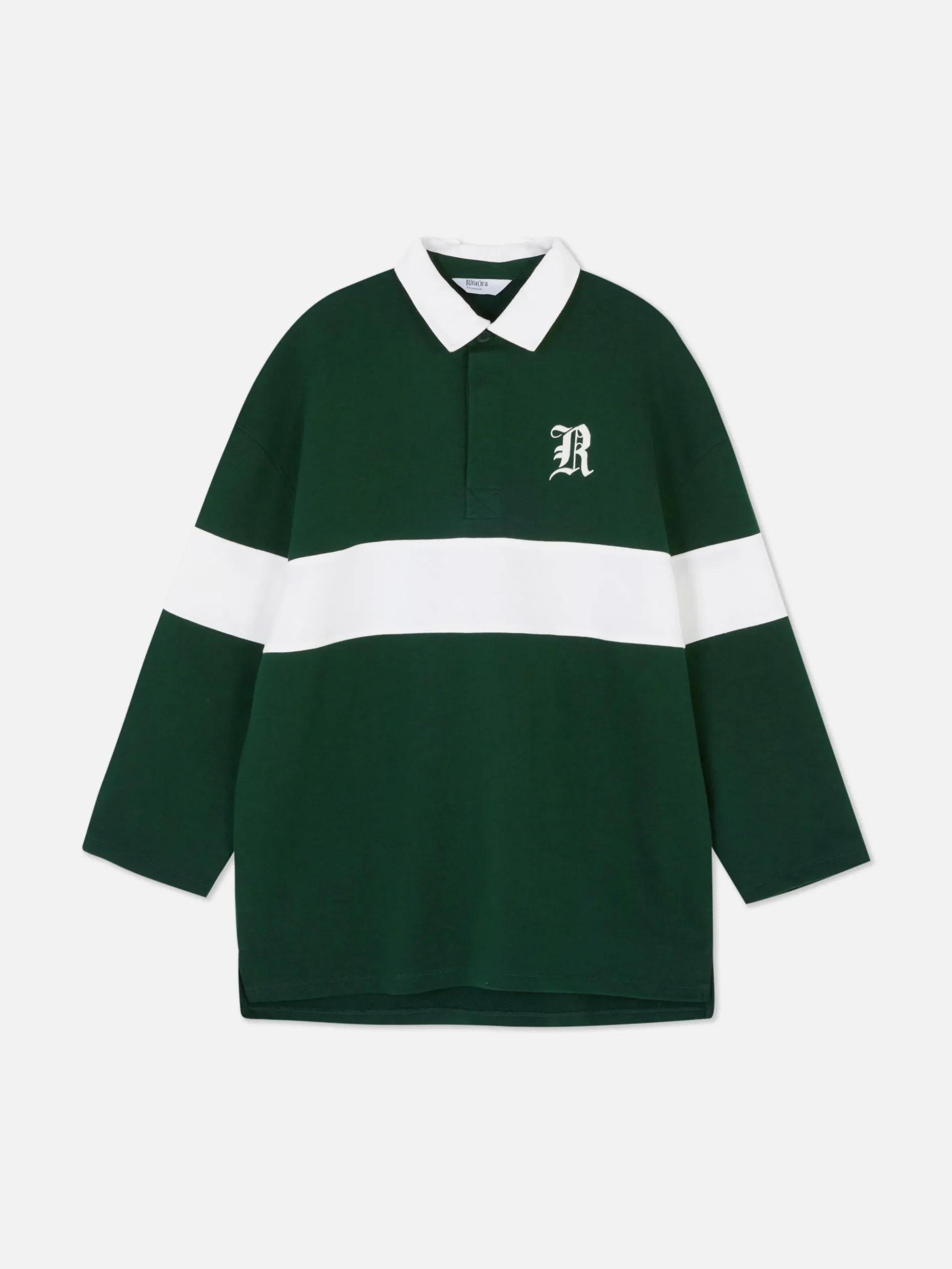 Rita Ora Oversized Polo Sweatshirt