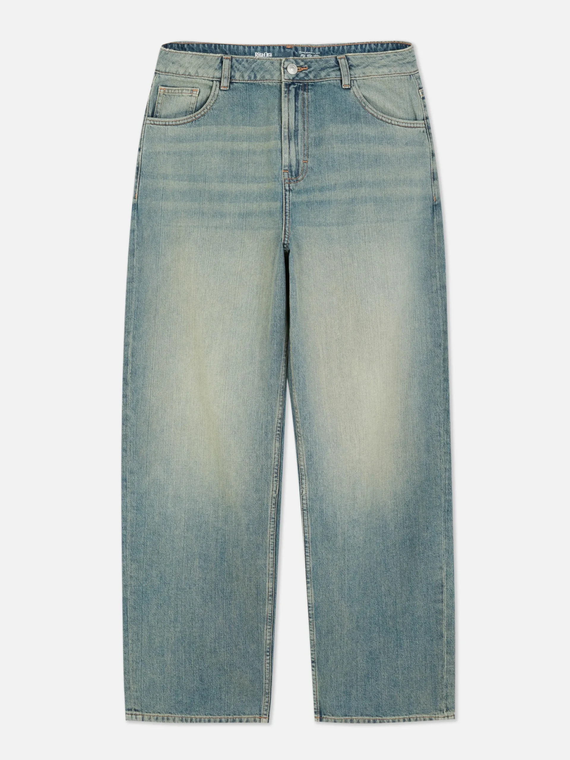 Rita Ora Ripped Dad Jeans