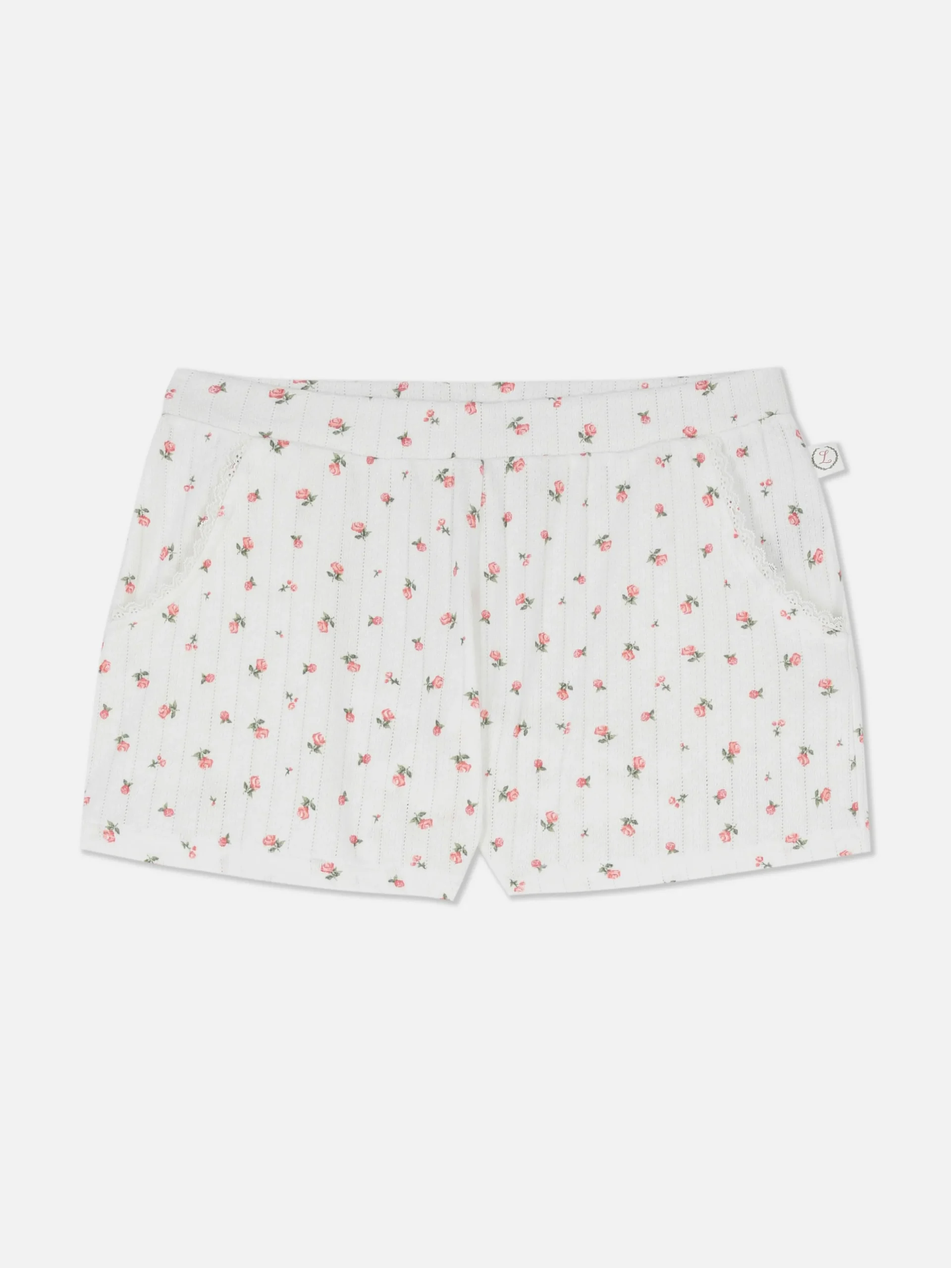 Rose Pointelle Pyjama Shorts