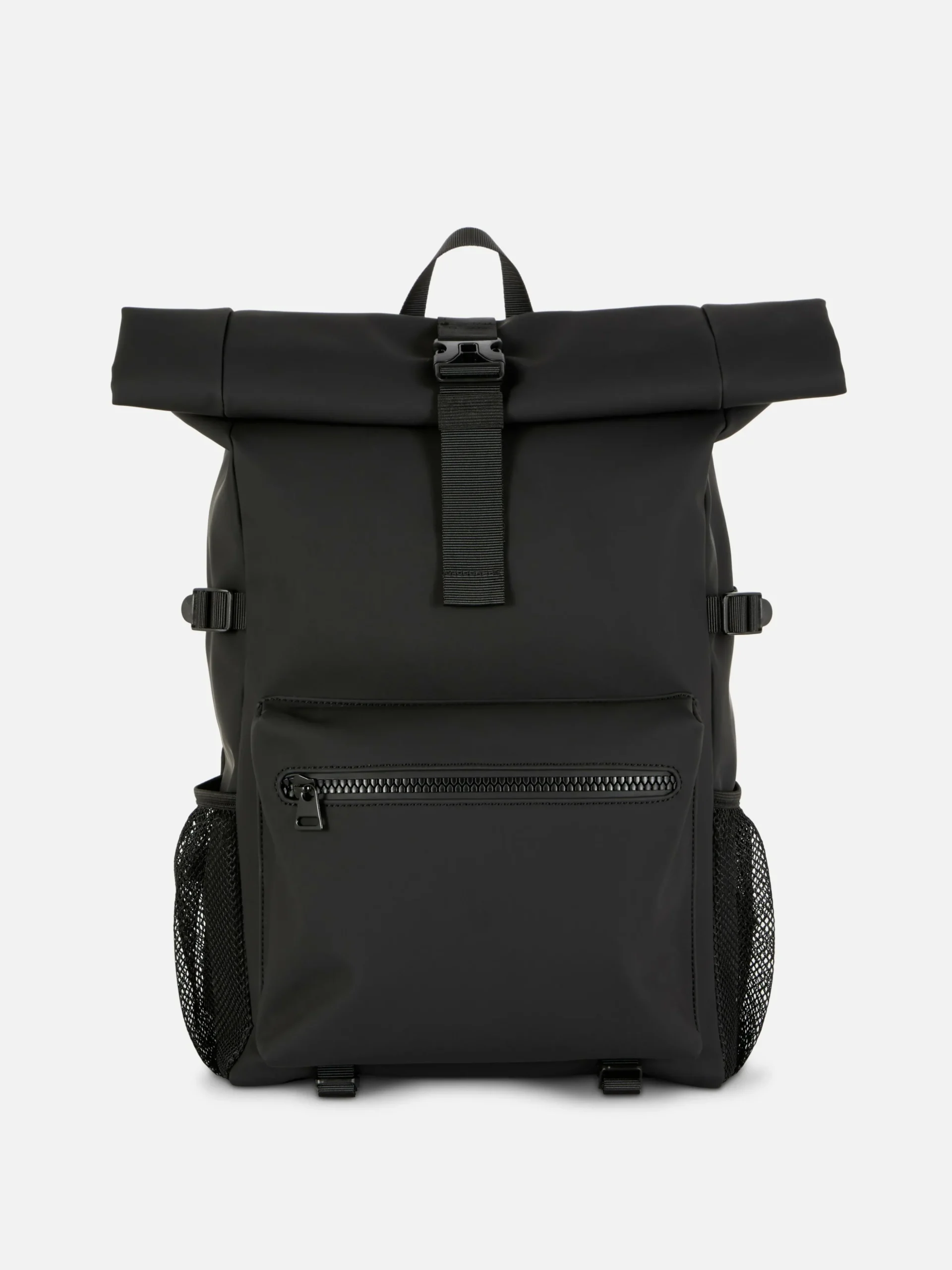 Rubberized Roll Top Backpack