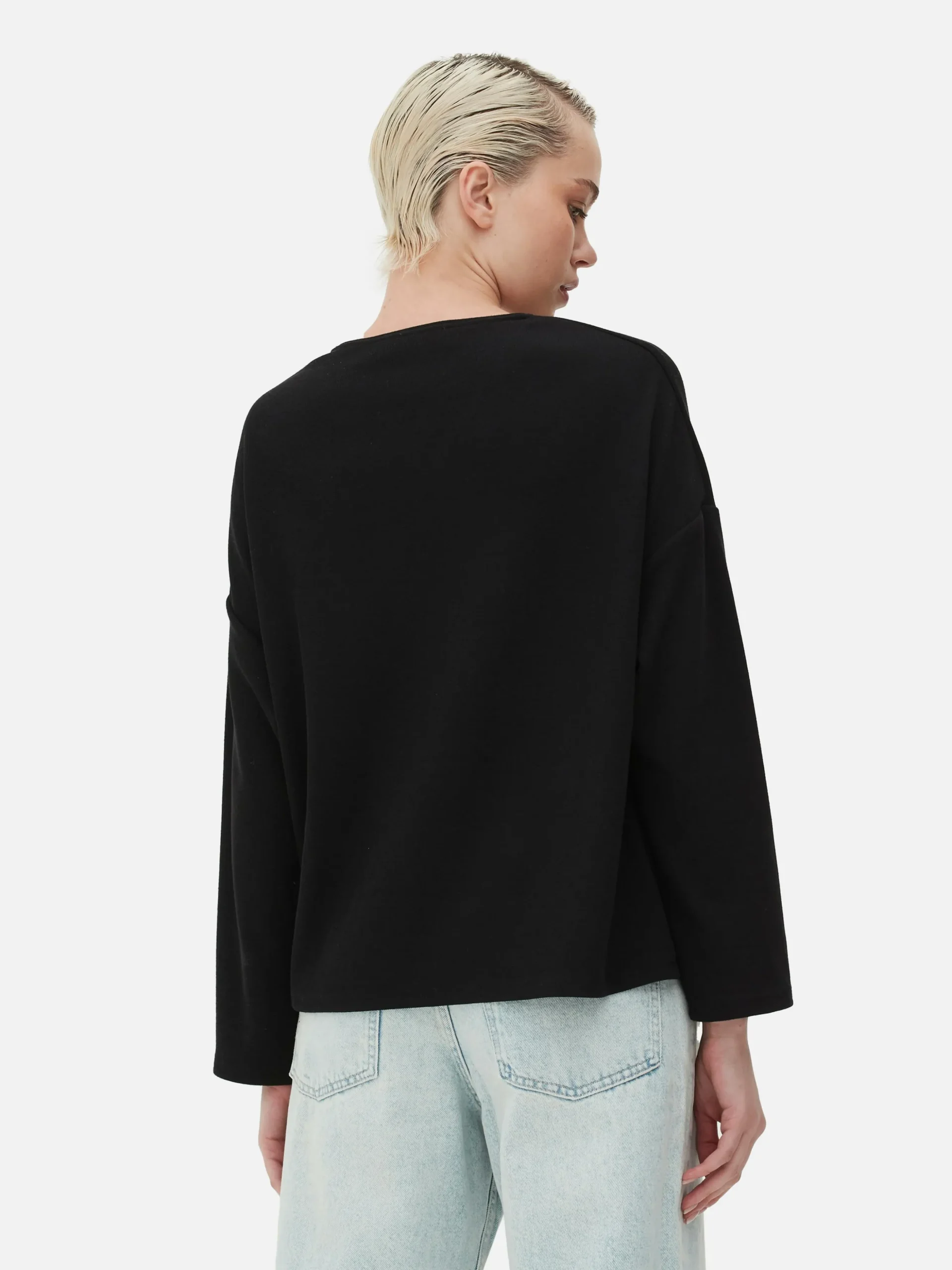 Seam Detail Long Sleeve Top