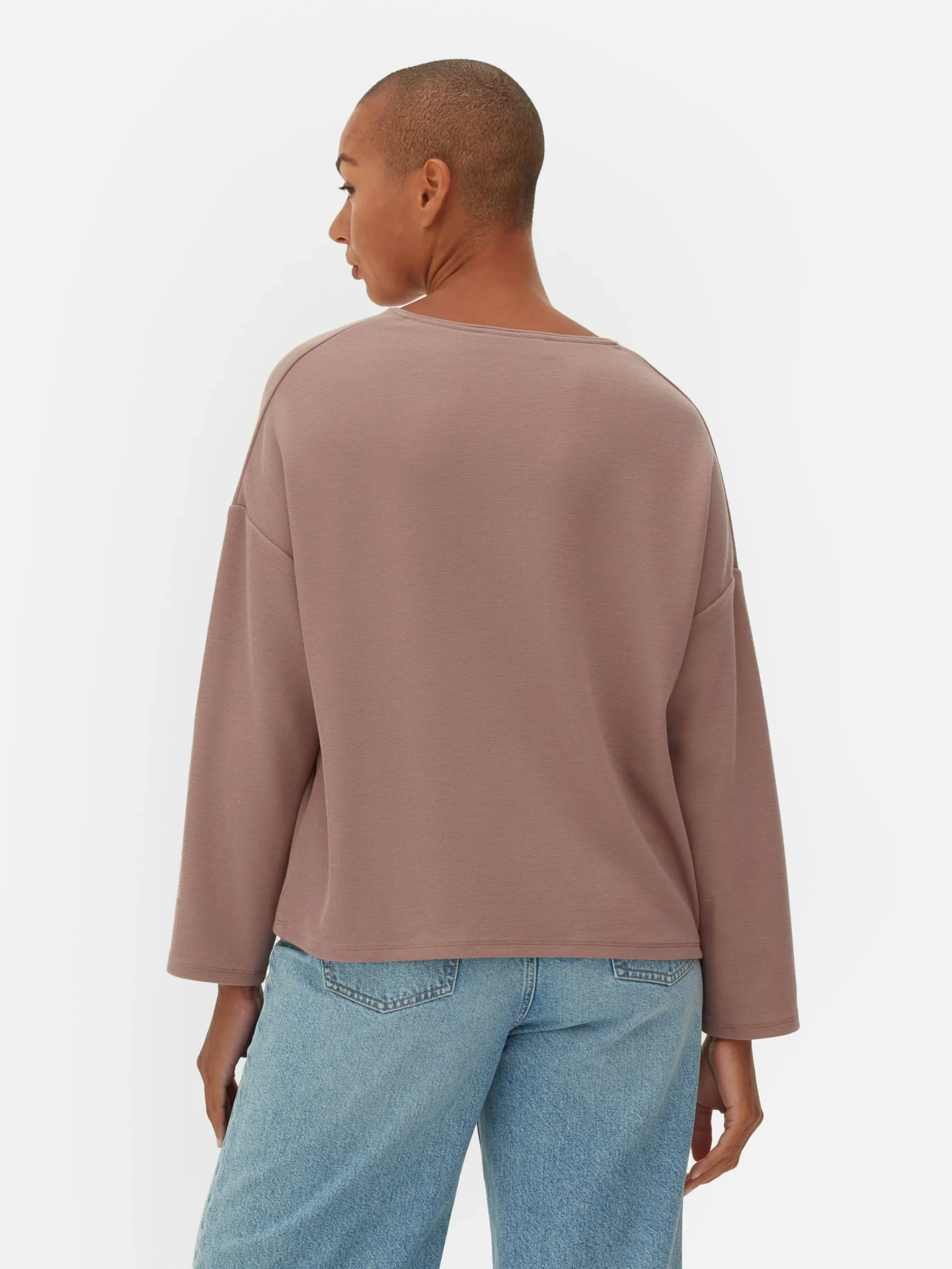 Seam Detail Long Sleeve Top