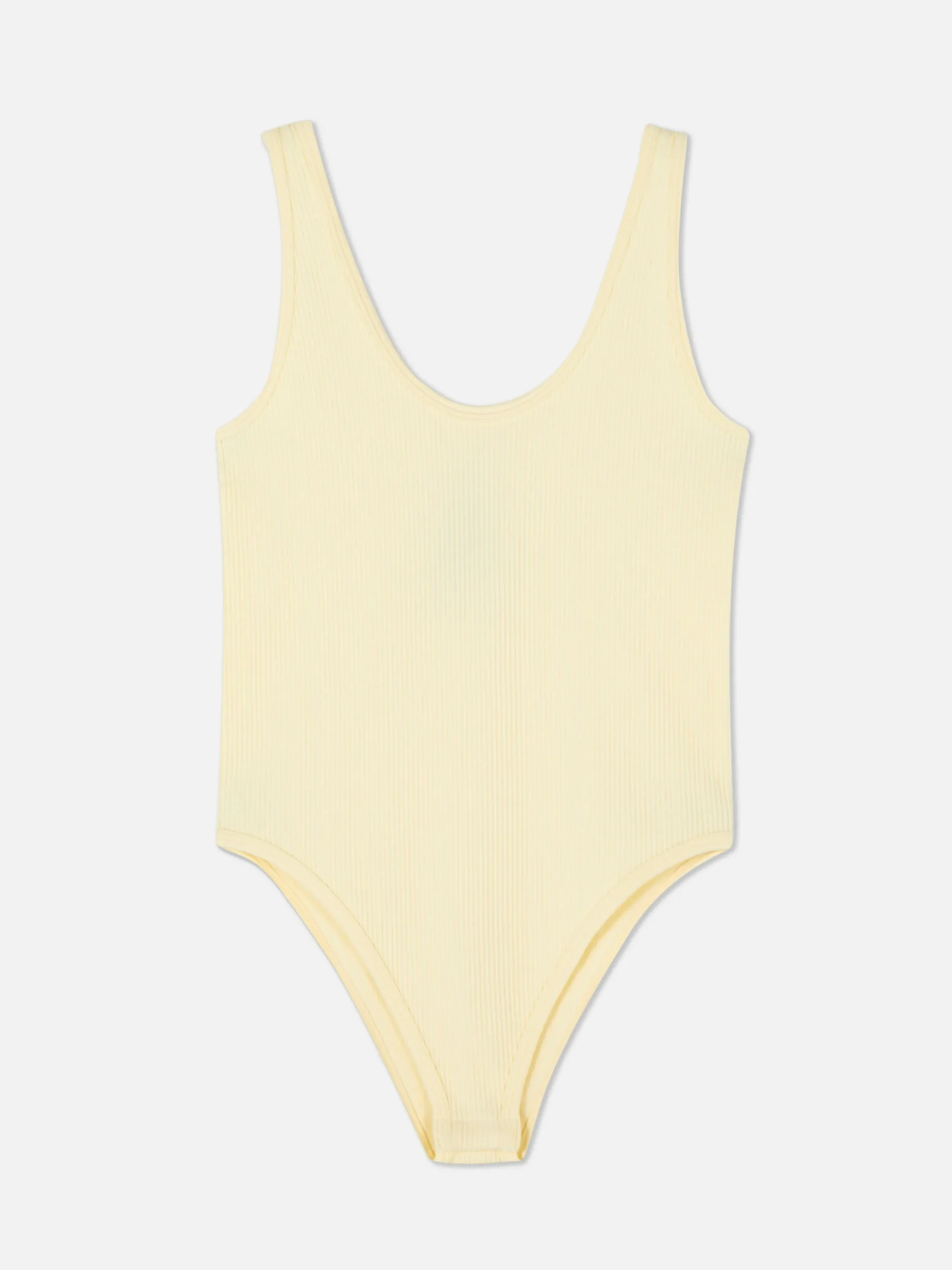 Seamless Ribbed Scoop Neck Bodysuit