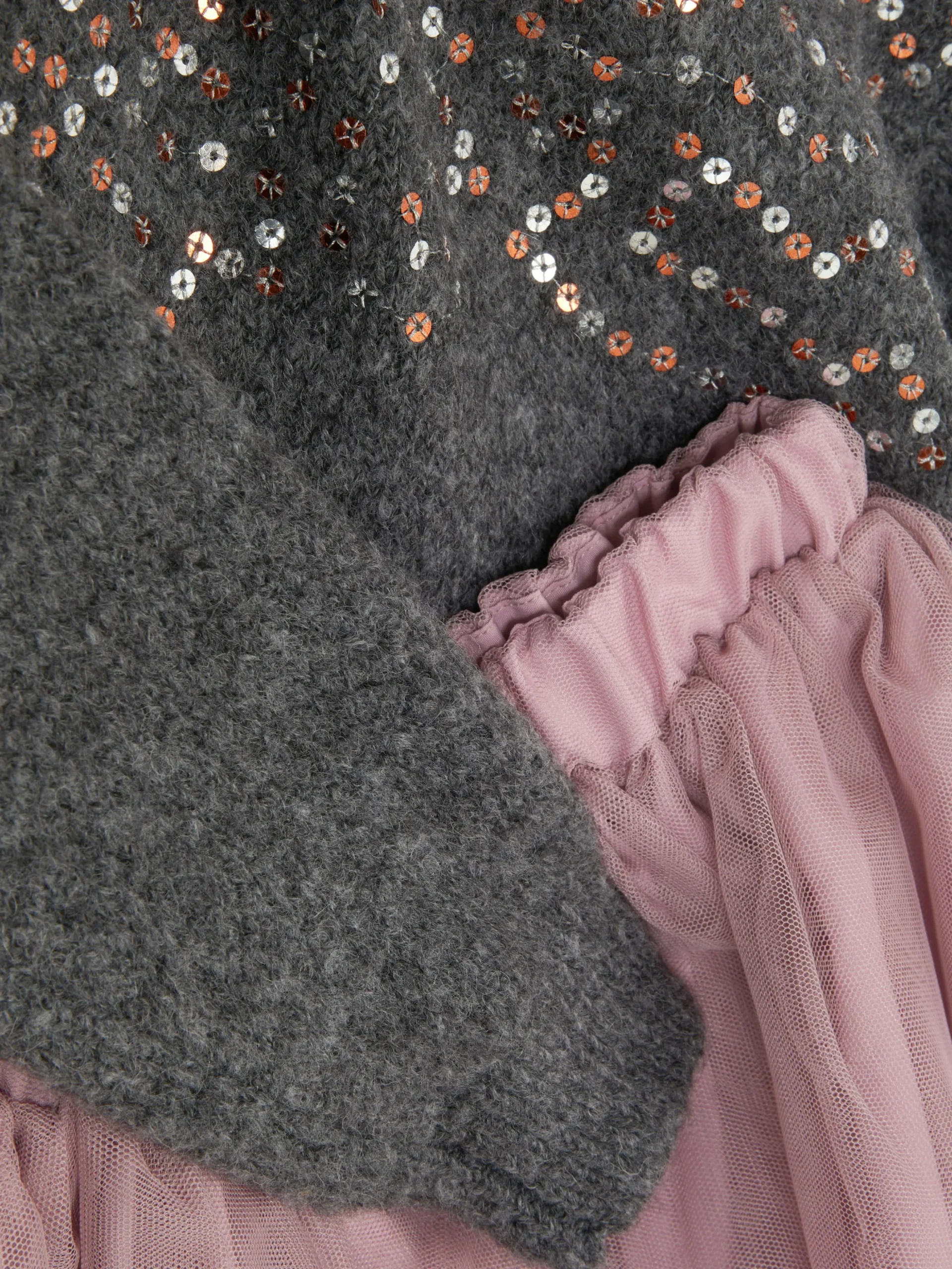 Sequin Jumper And Tulle Skirt Set
