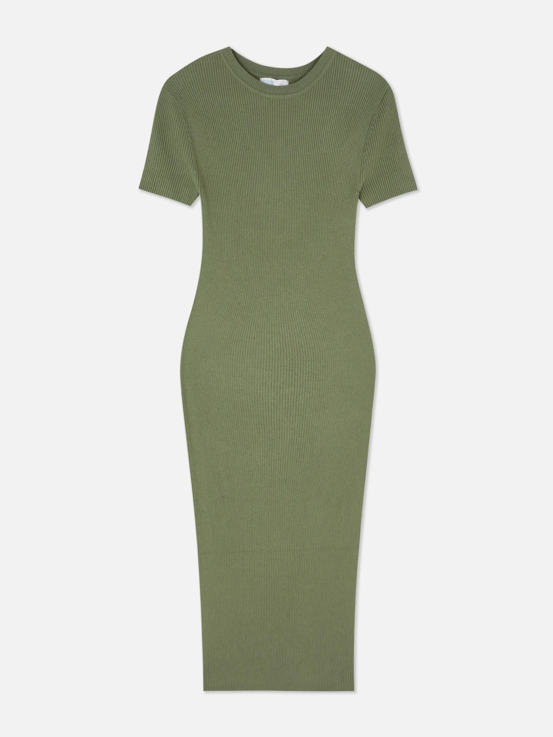 Short Sleeve Midi Sweater Dress