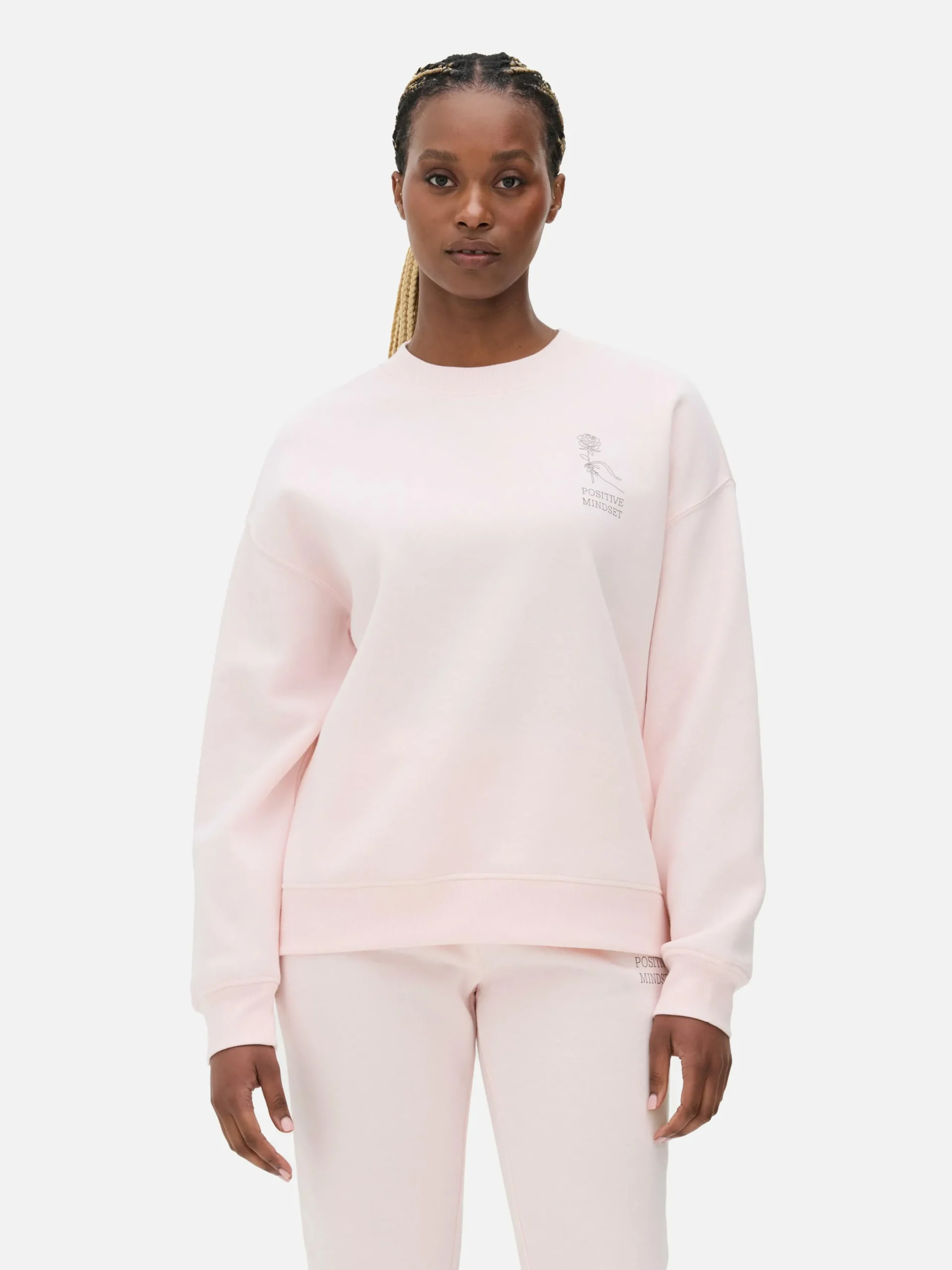 Slogan Crew Neck Sweatshirt