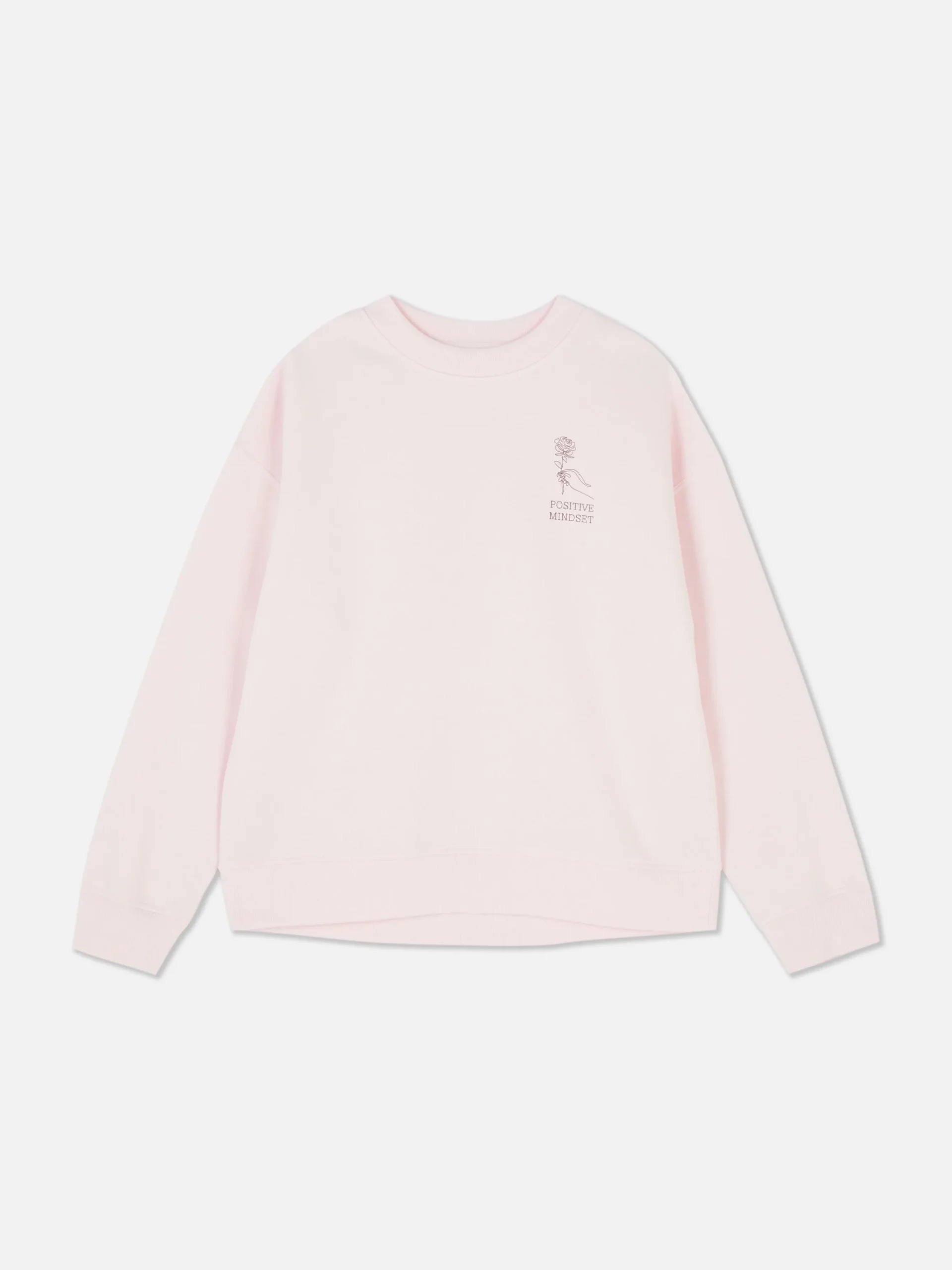 Slogan Crew Neck Sweatshirt