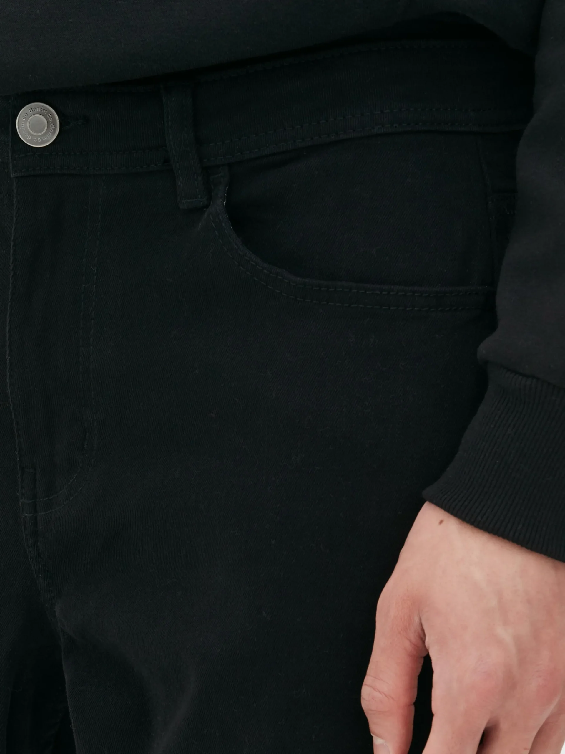 Straight Leg Twill Jeans