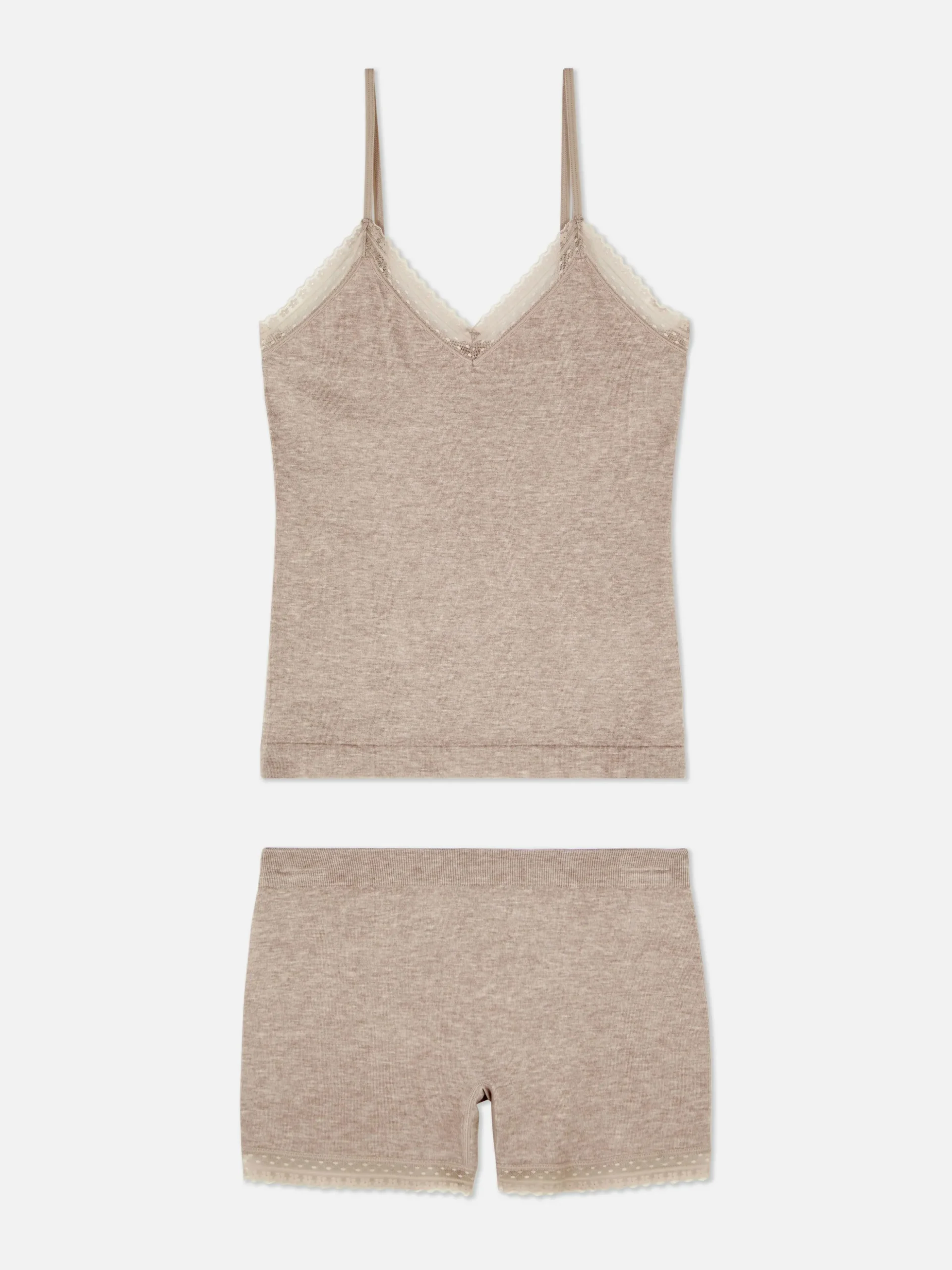 Stretch Cami And Shorts Pajama Set