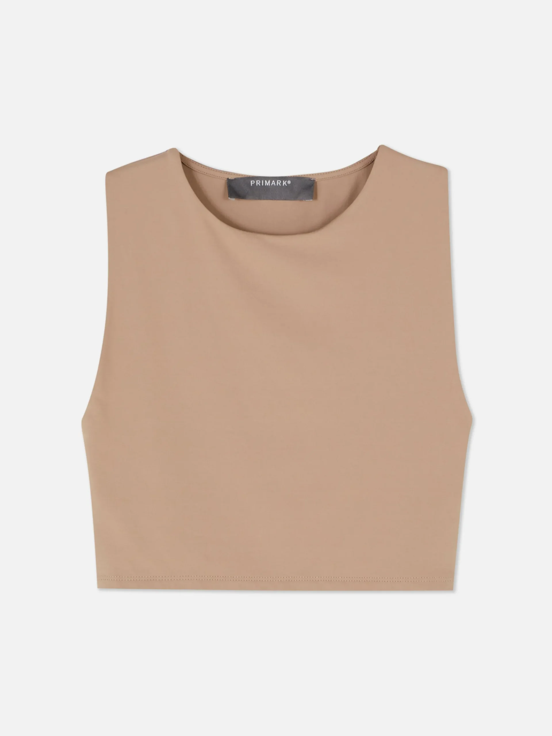Stretch Cropped Racerback Tank
